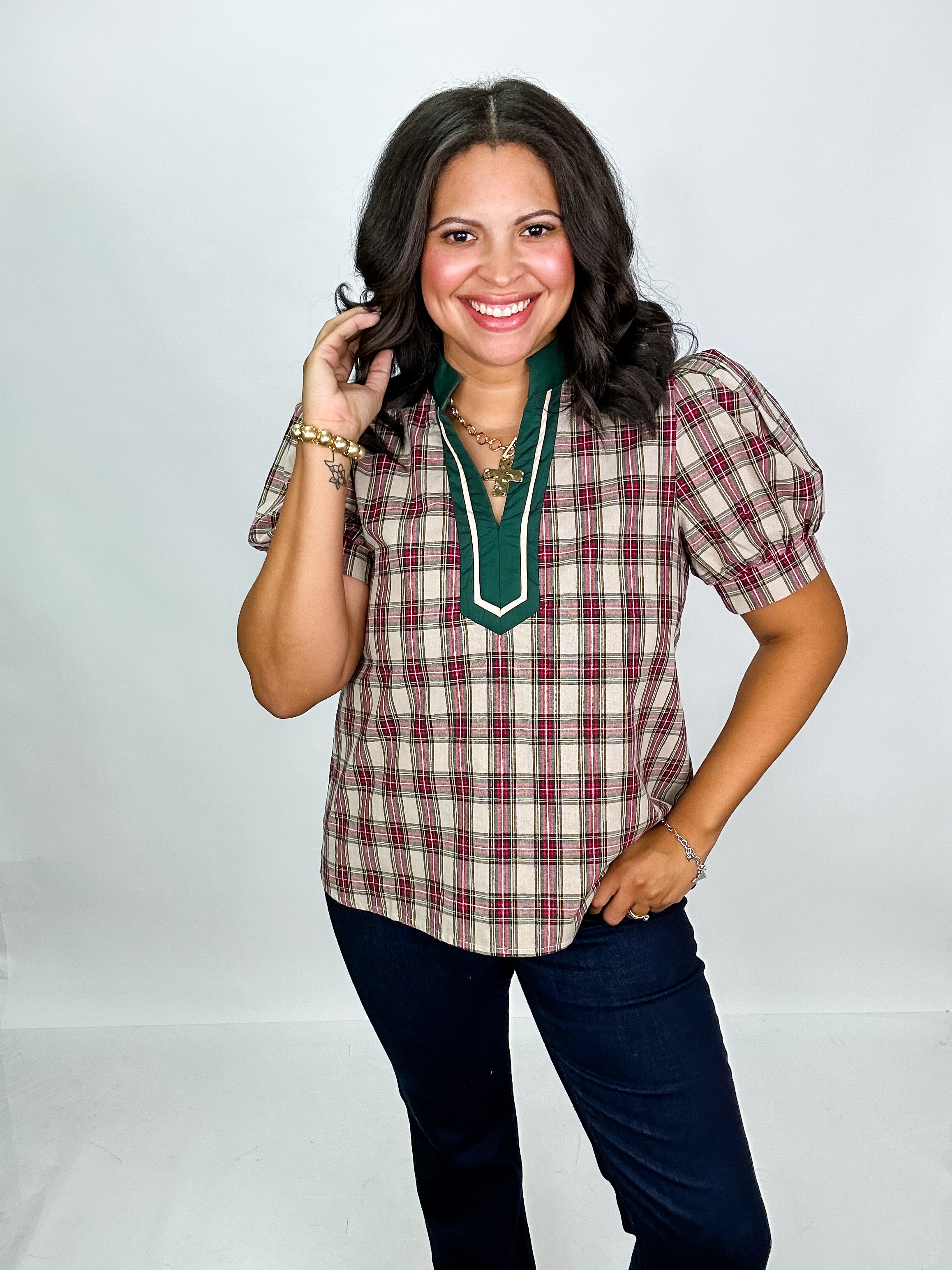 Pinecrest Plaid Top