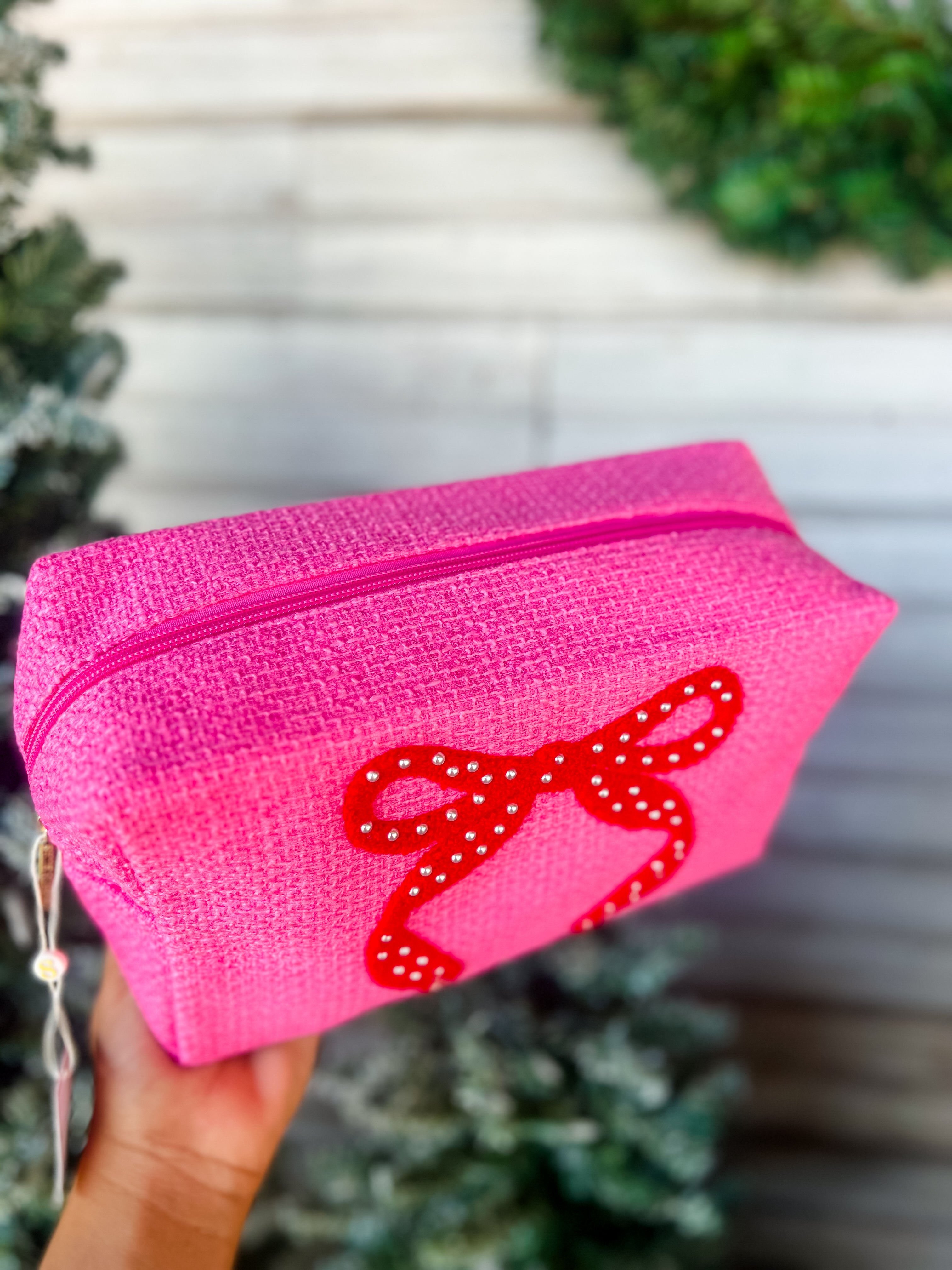 Mara Large Bow Zip Pouch