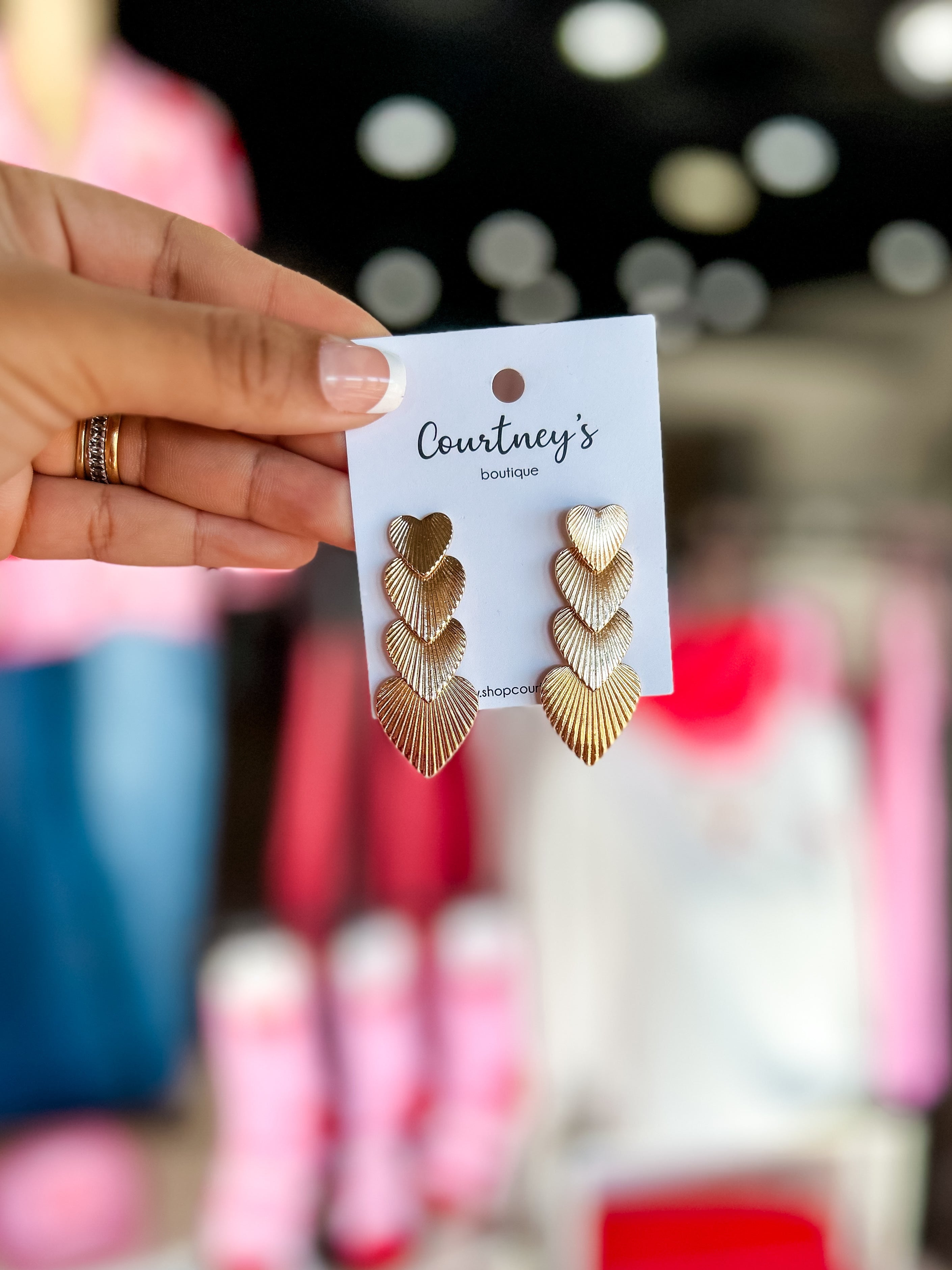 Layered Love Gold Earrings