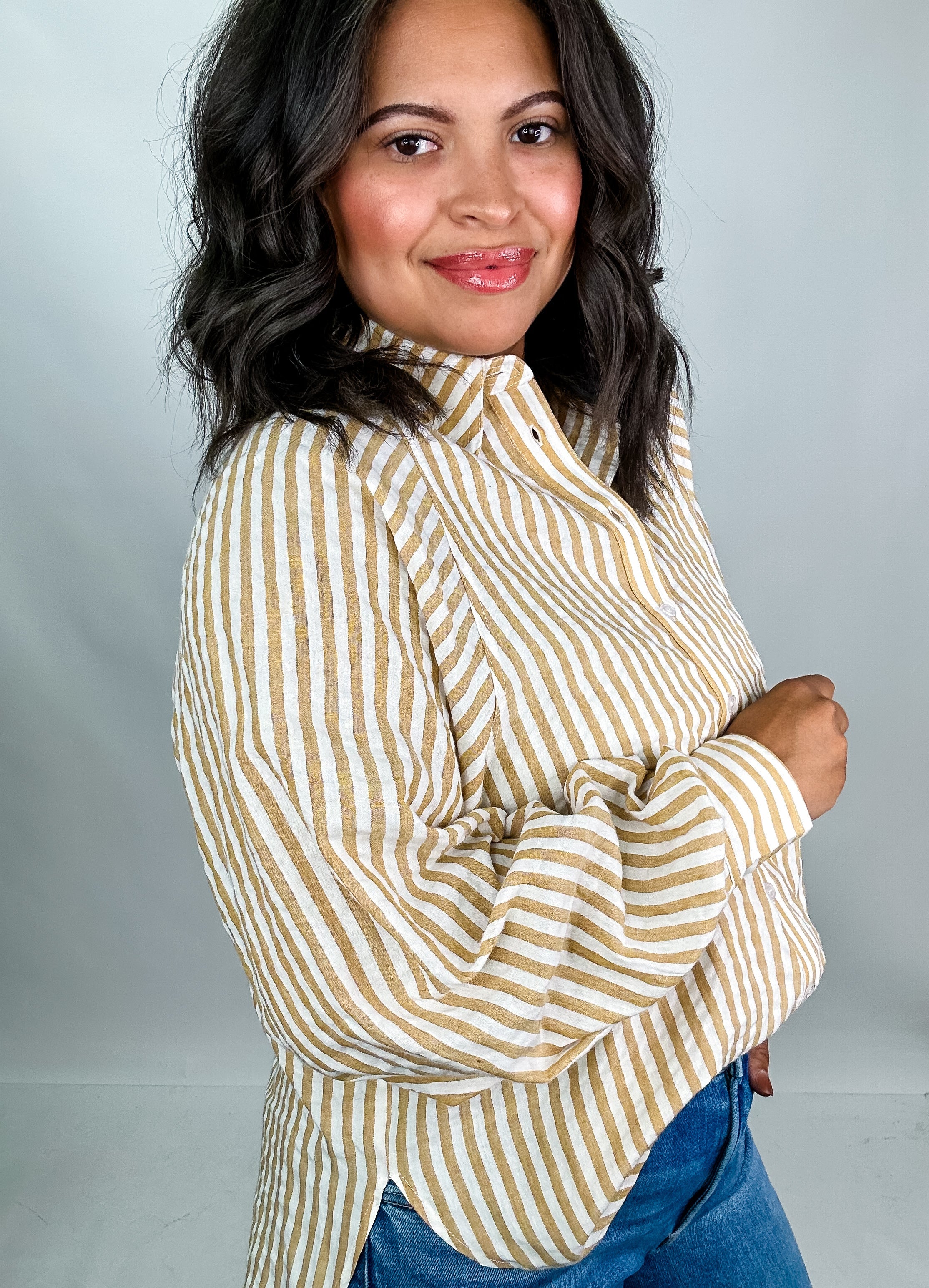 Marigold Button Down