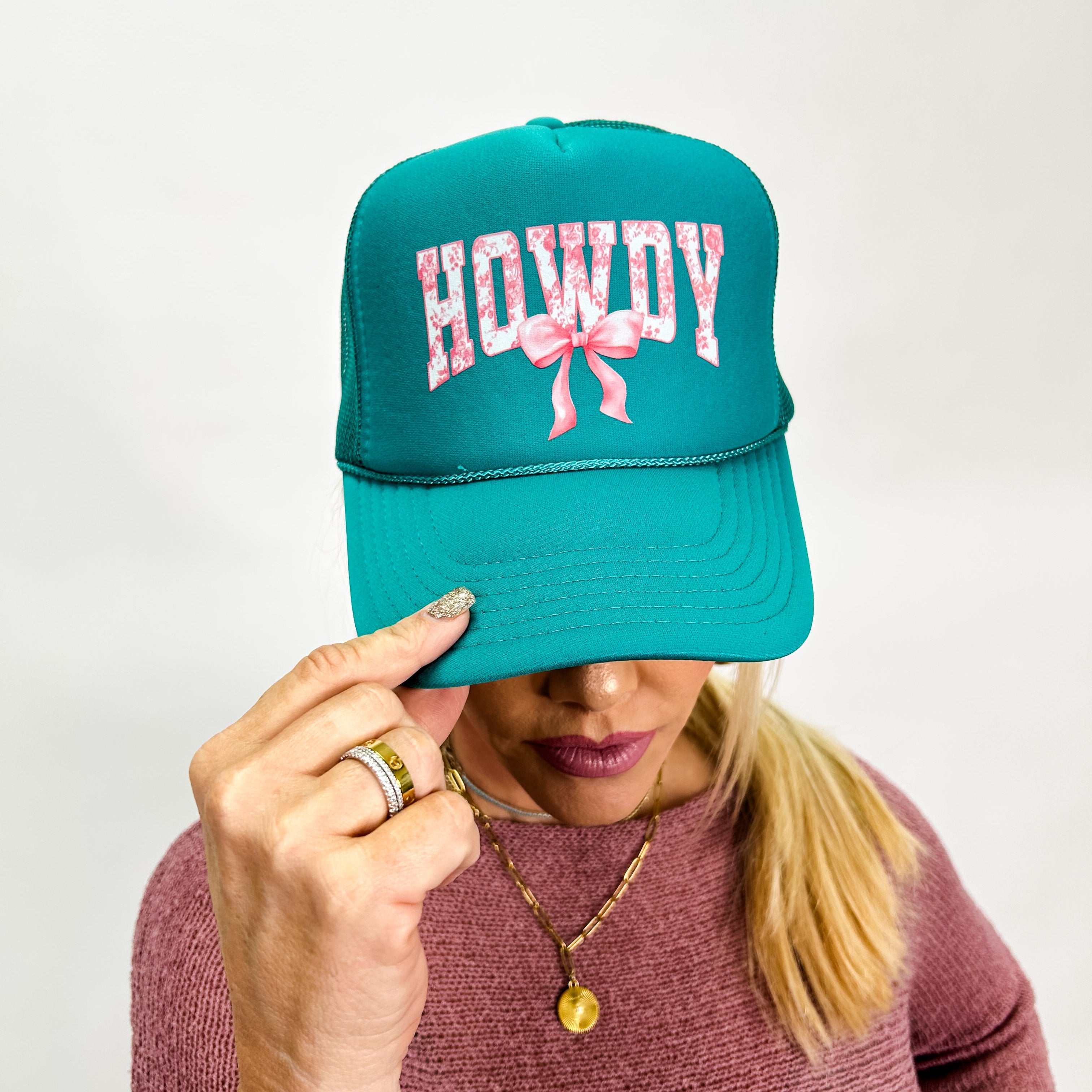 'Howdy' Floral Trucker Hat