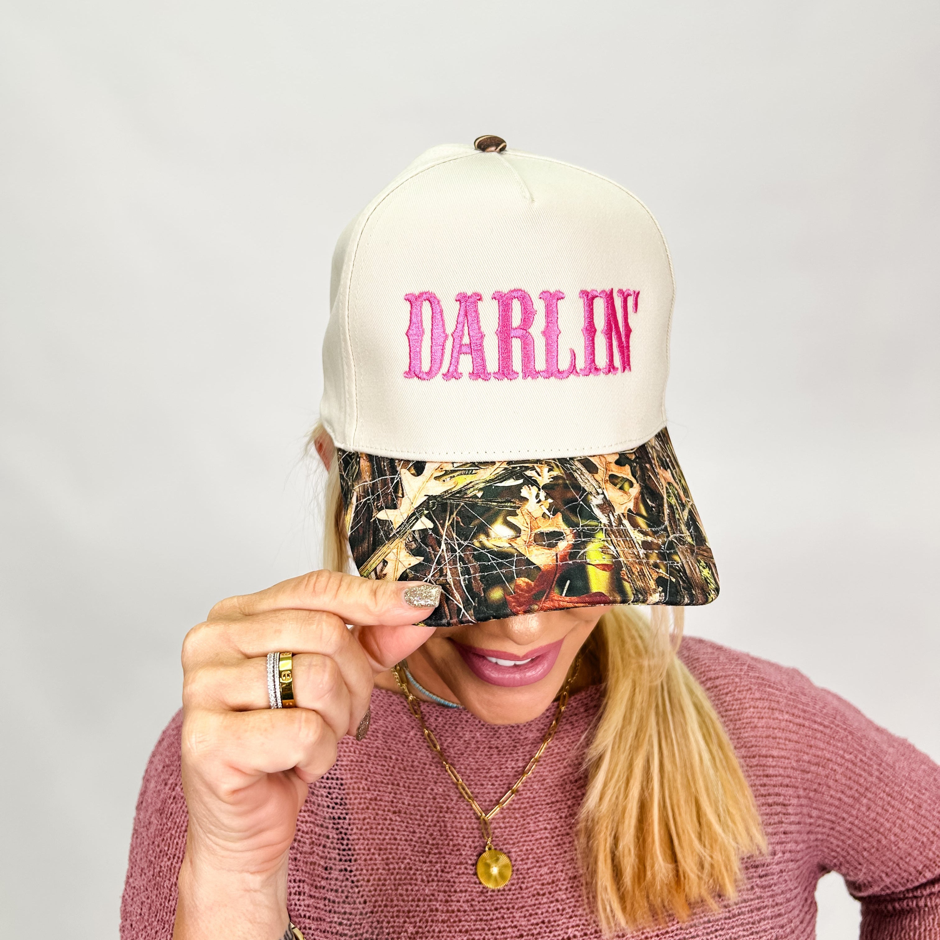 'Darlin' Embroidered Trucker Hat