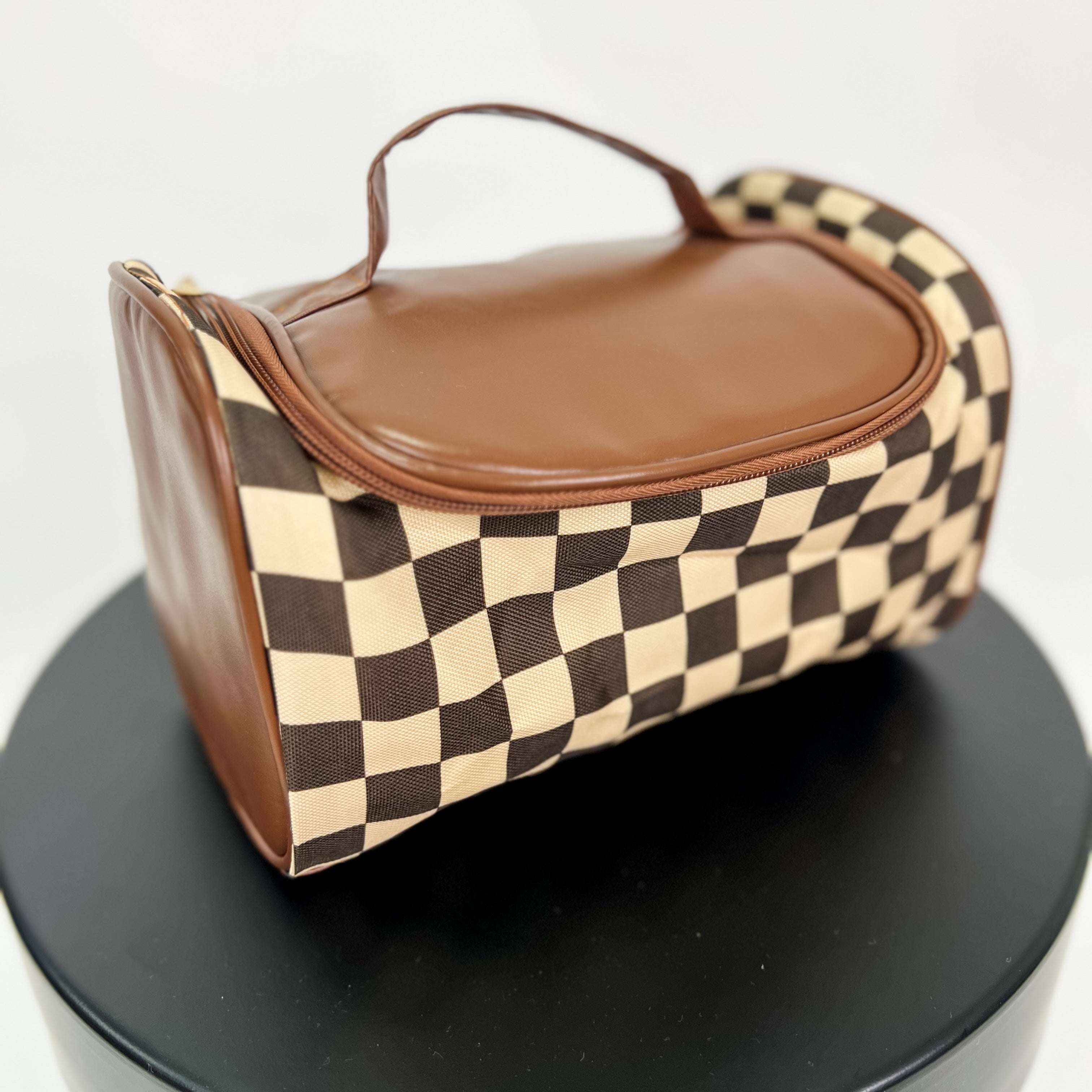 Zip Top Makeup Bag with Handle