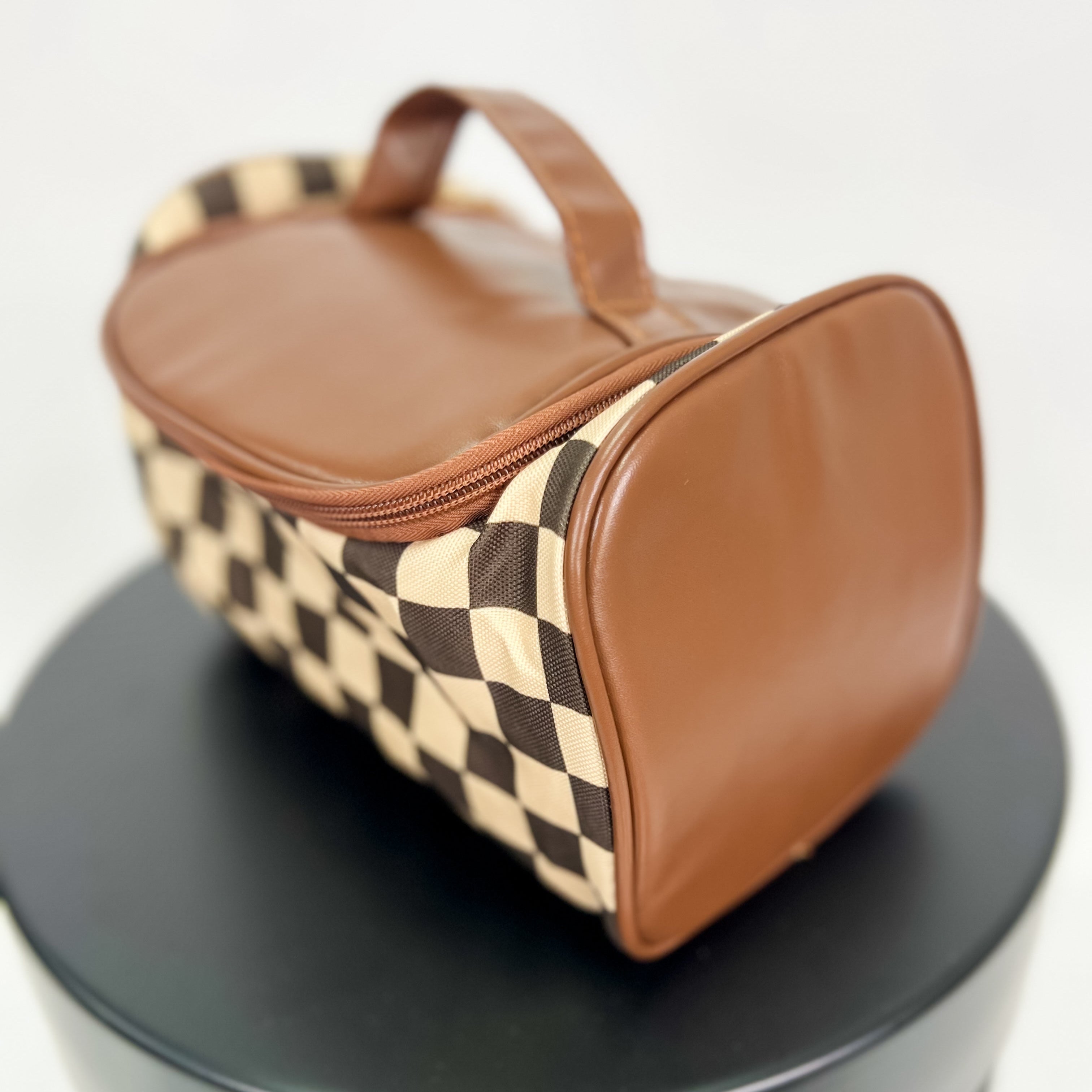 Zip Top Makeup Bag with Handle