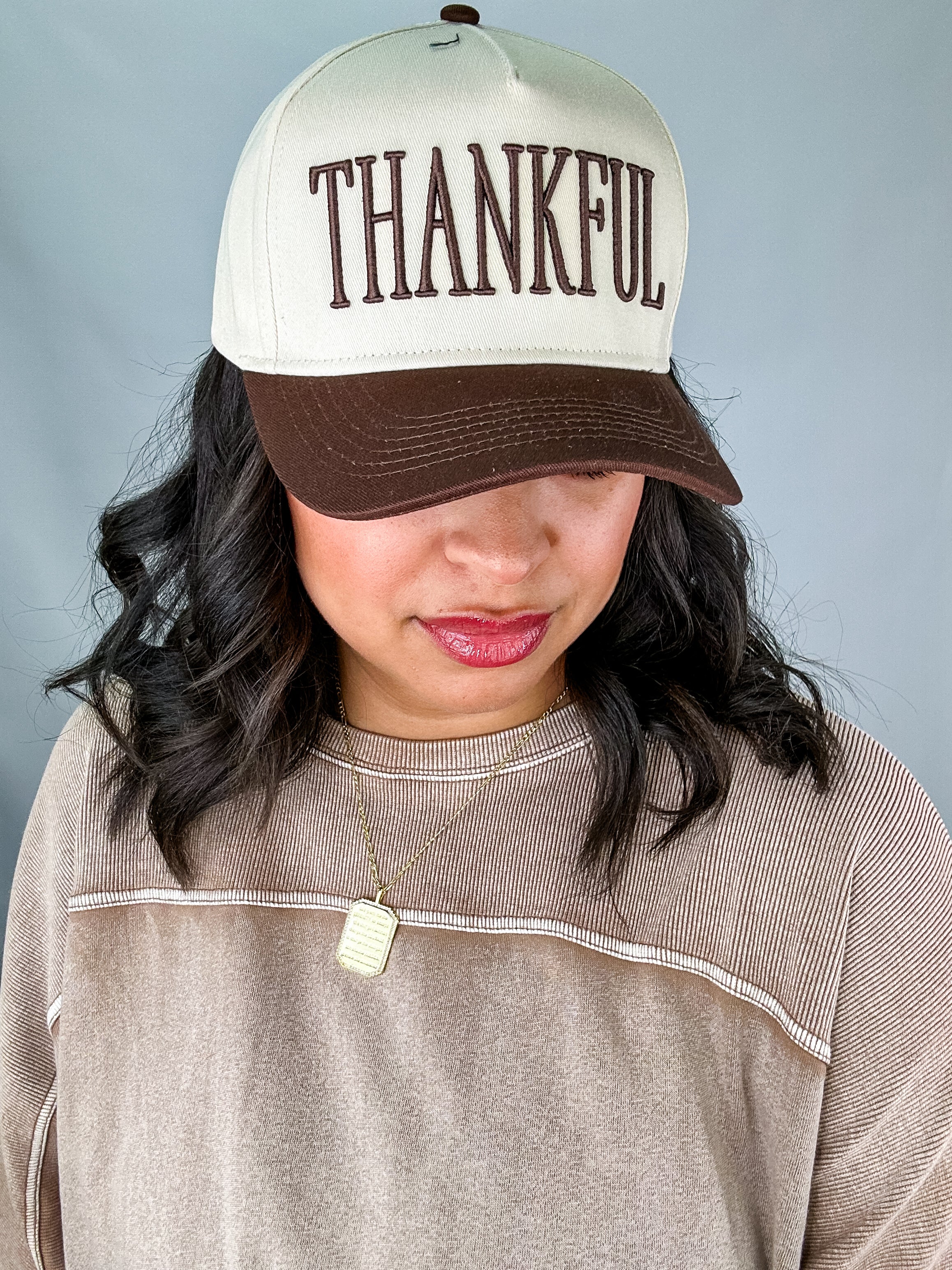 'THANKFUL' Embroidered Trucker Hat