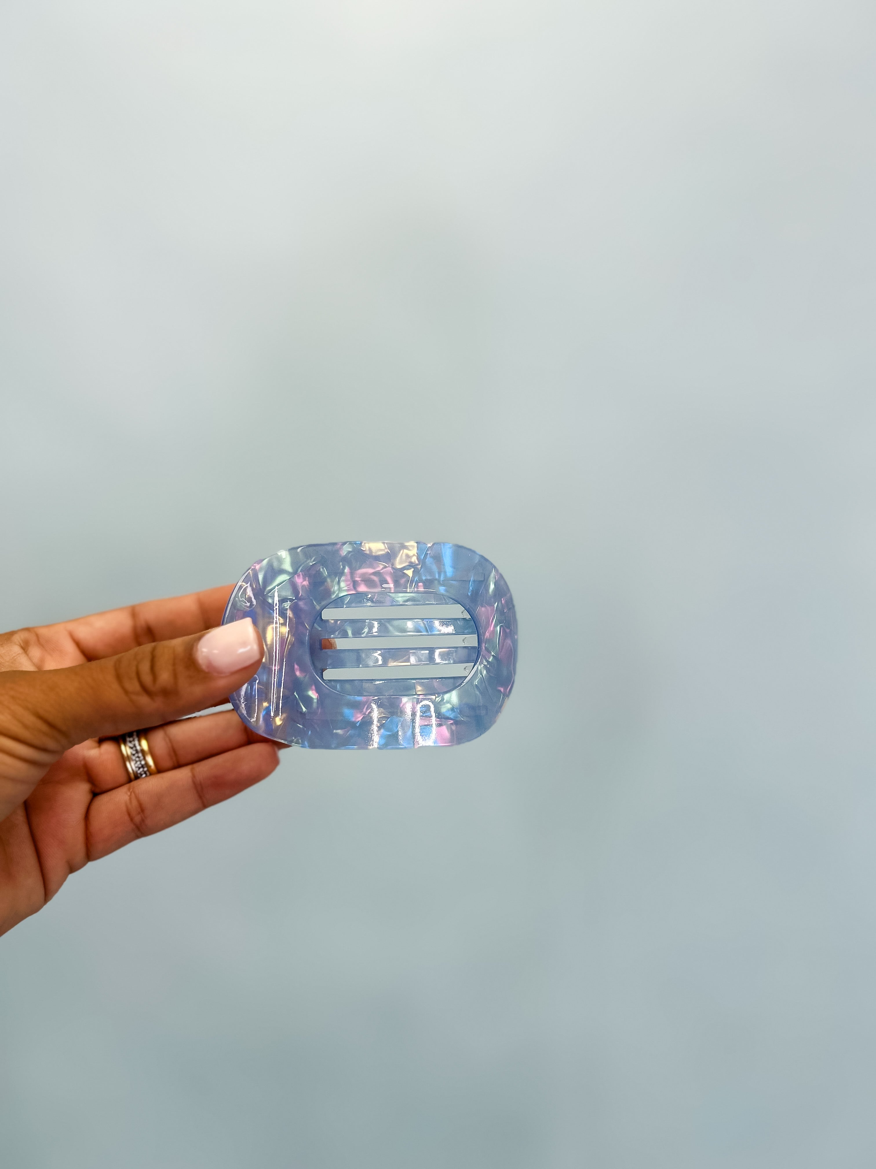 Fawn Iridescent Claw Clip