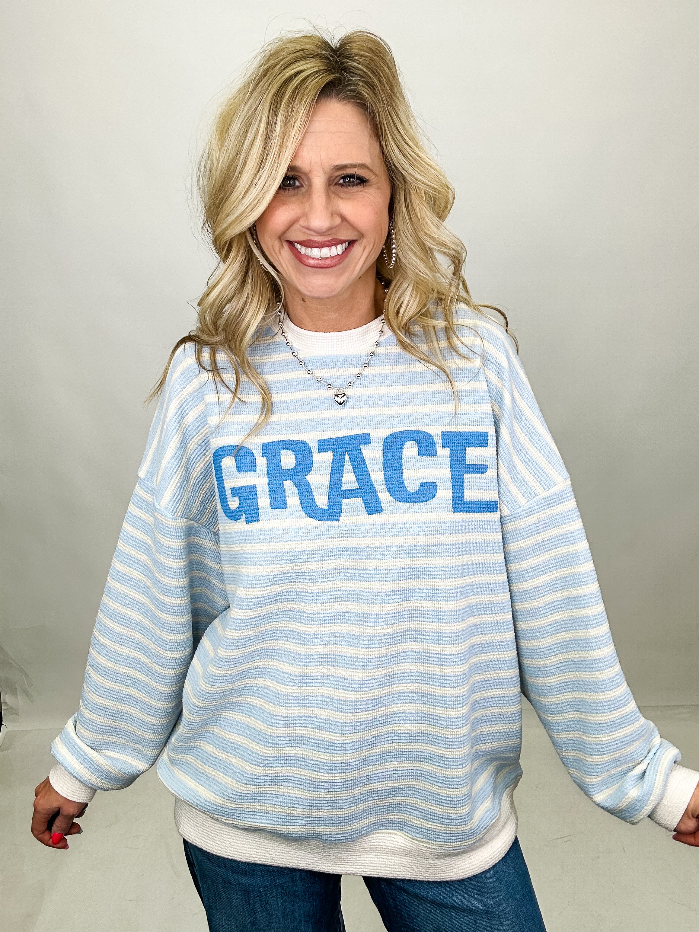 Grace Striped Pullover