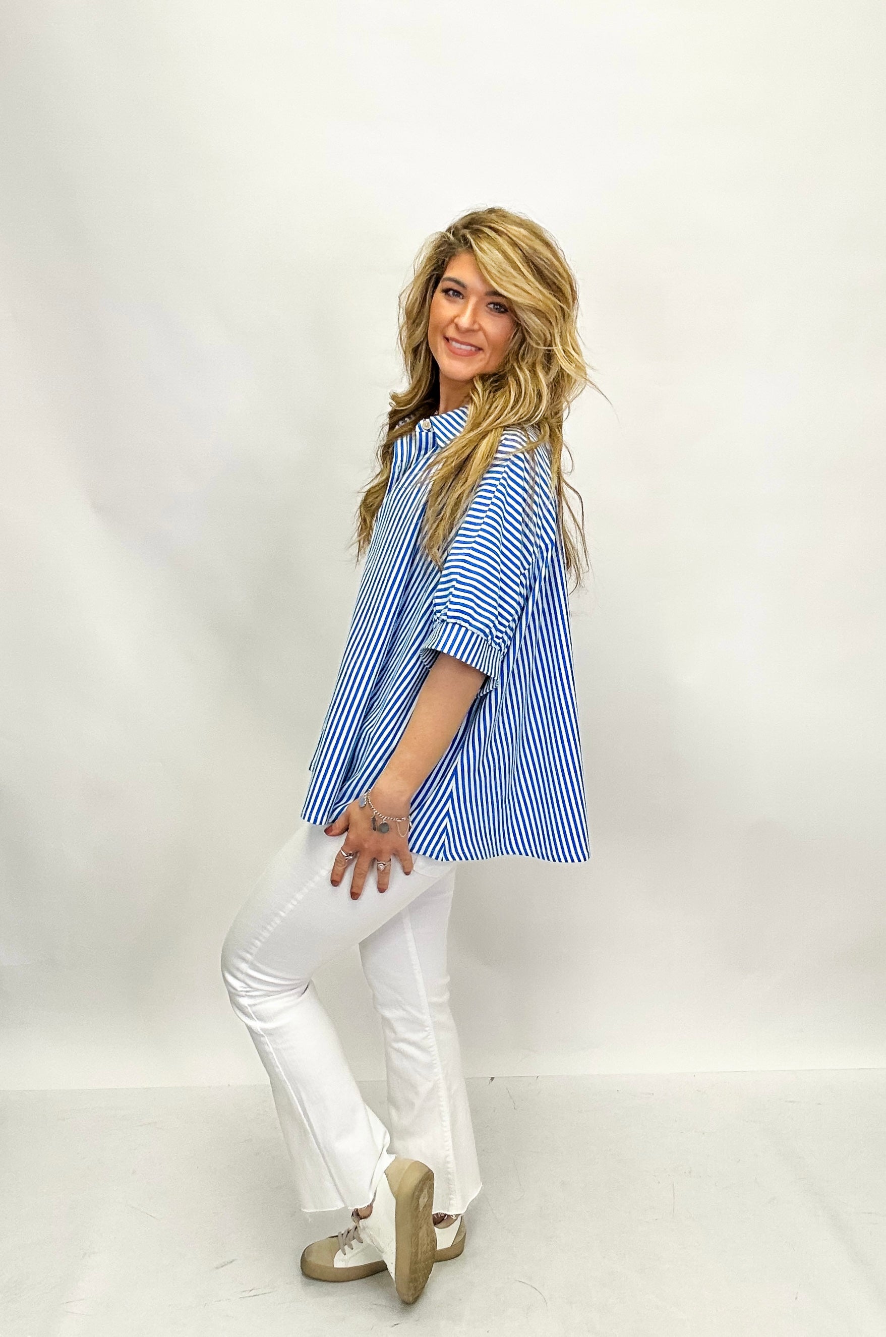 Laid Back Luxe Striped Top