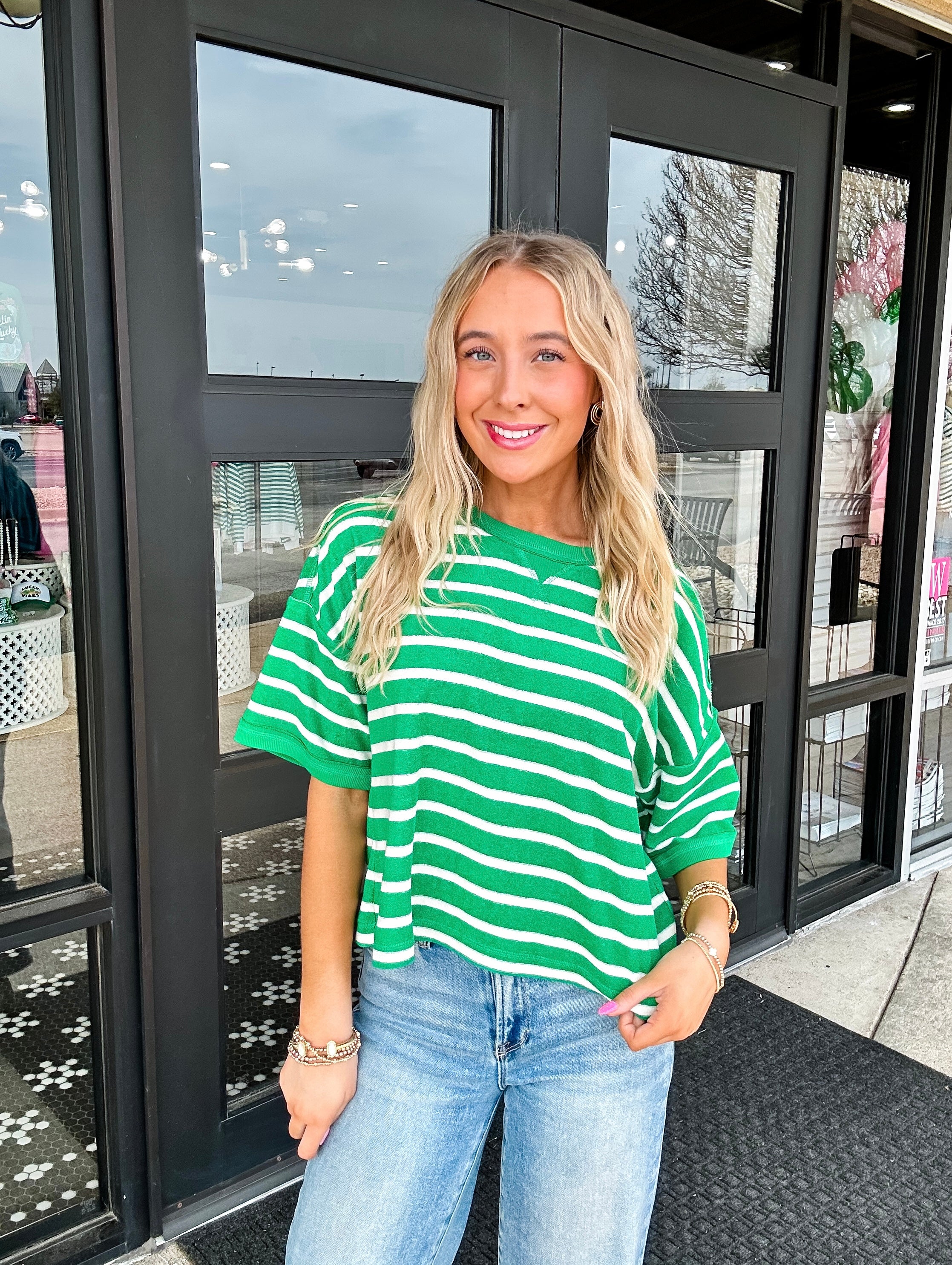 Off Duty Striped Top