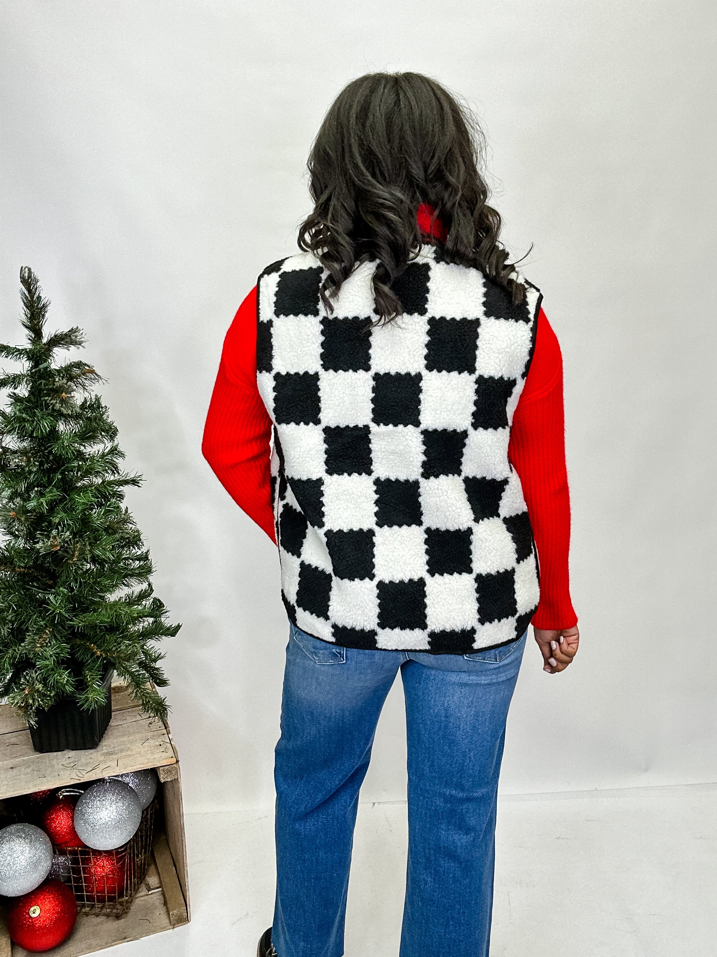 Frostline Check Sherpa Vest