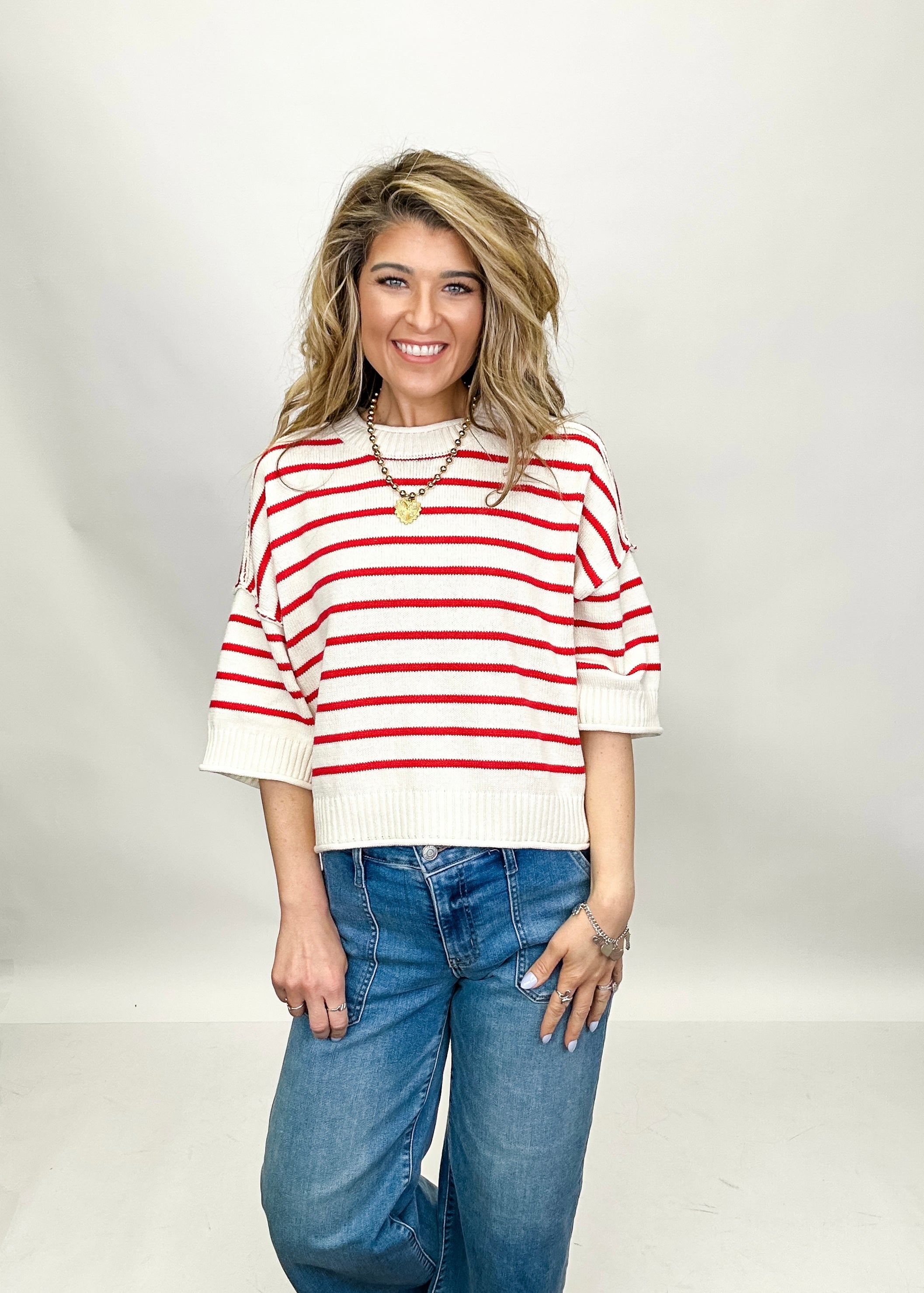 French Striped Knit Sweater