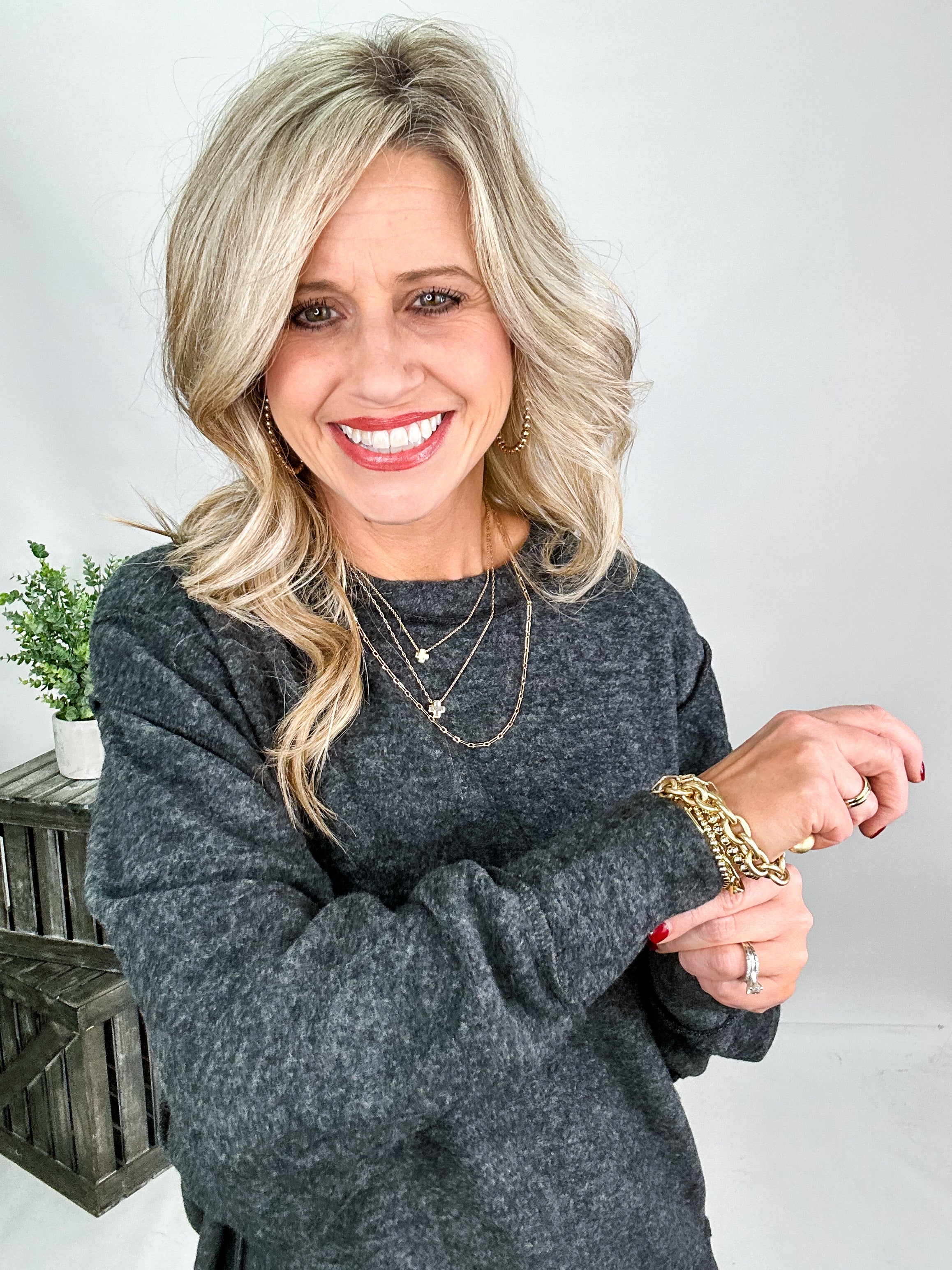 Harper Split Hem Pullover