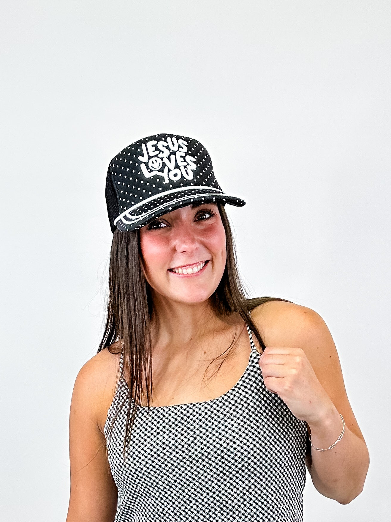 "Jesus Love You” Embroidered Trucker Hat