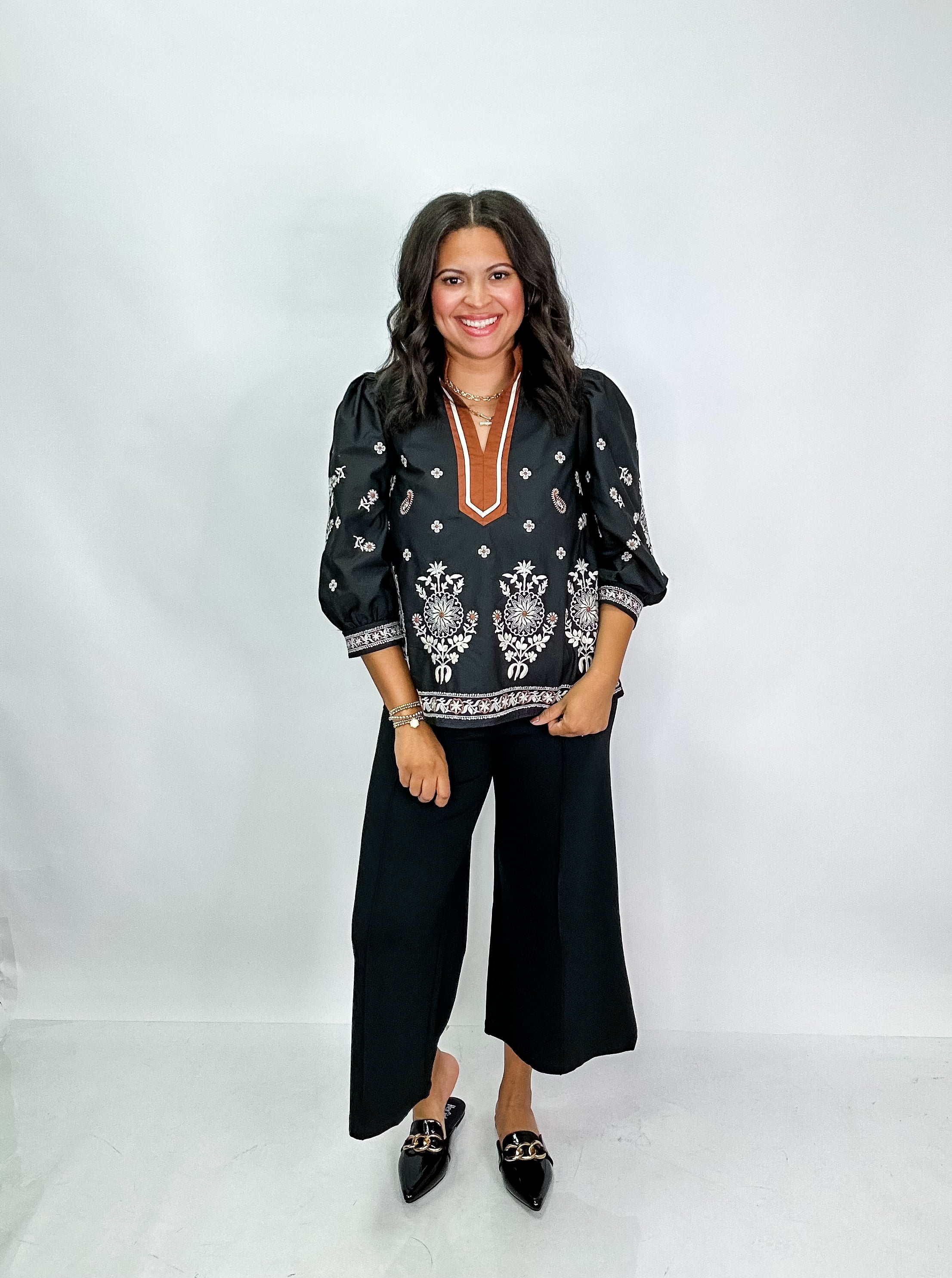 Nora Embroidered Blouse