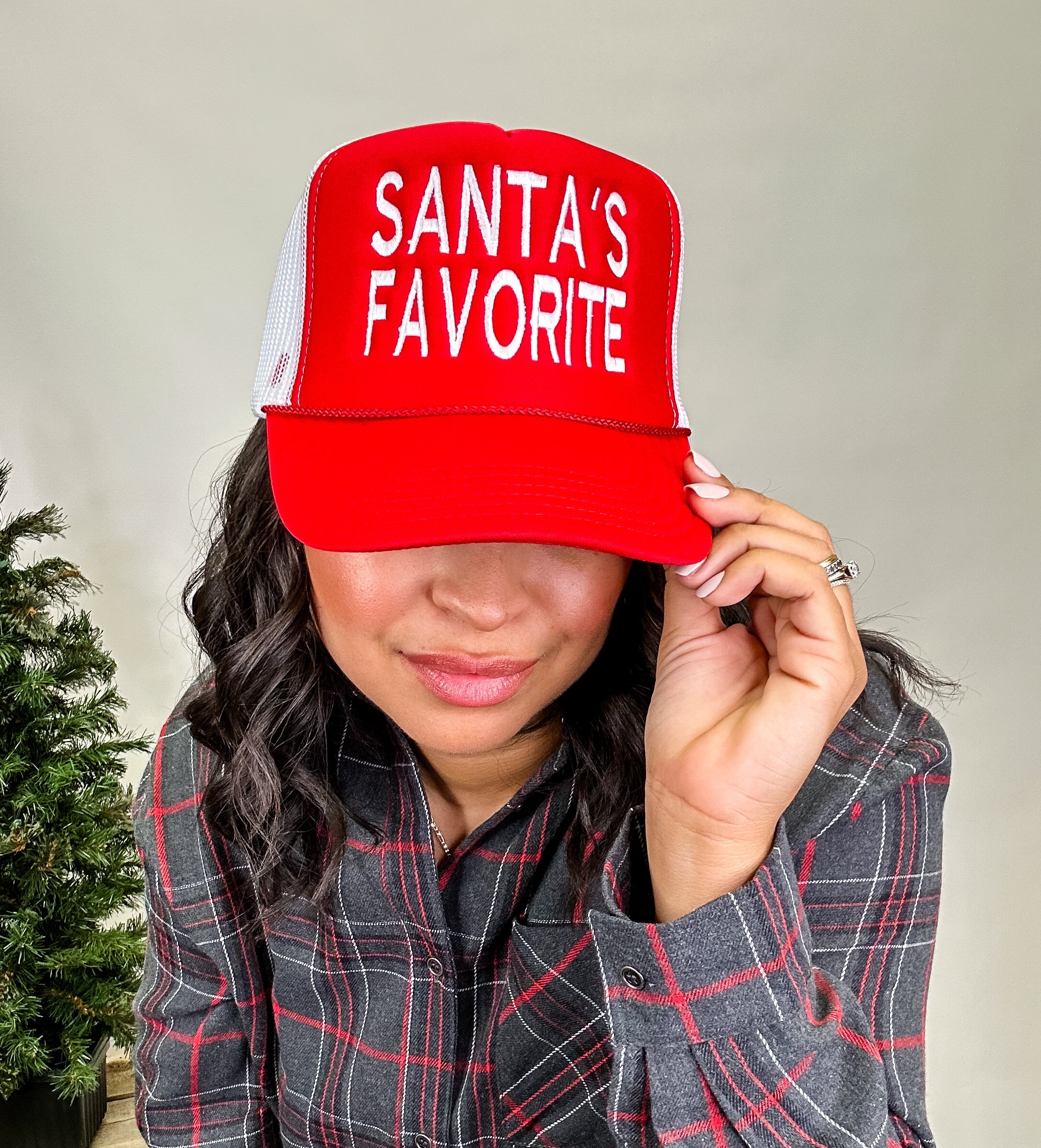 Santa’s Favorite Mesh Back Trucker Hat