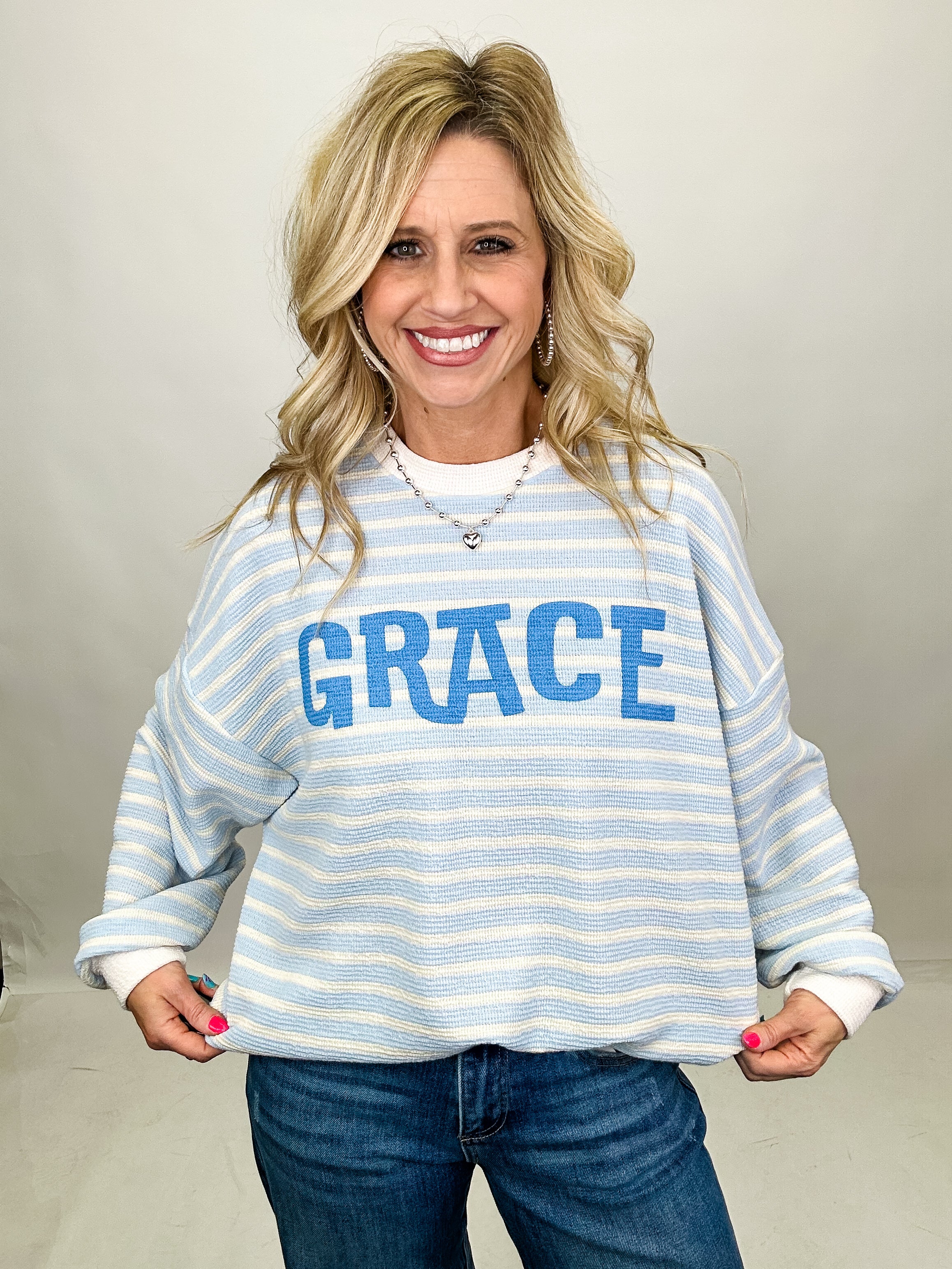 Grace Striped Pullover