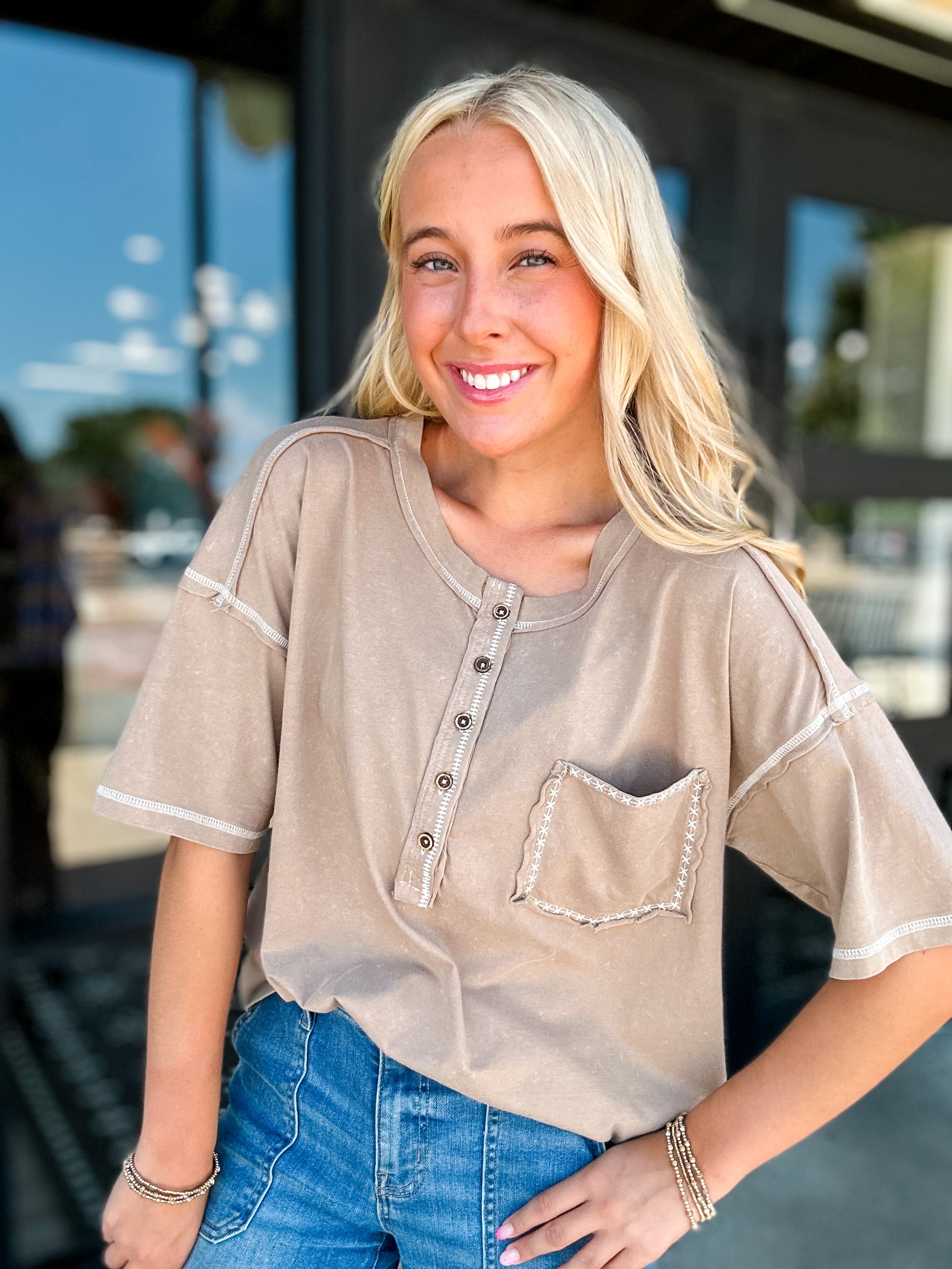 Canyon Stitch Top
