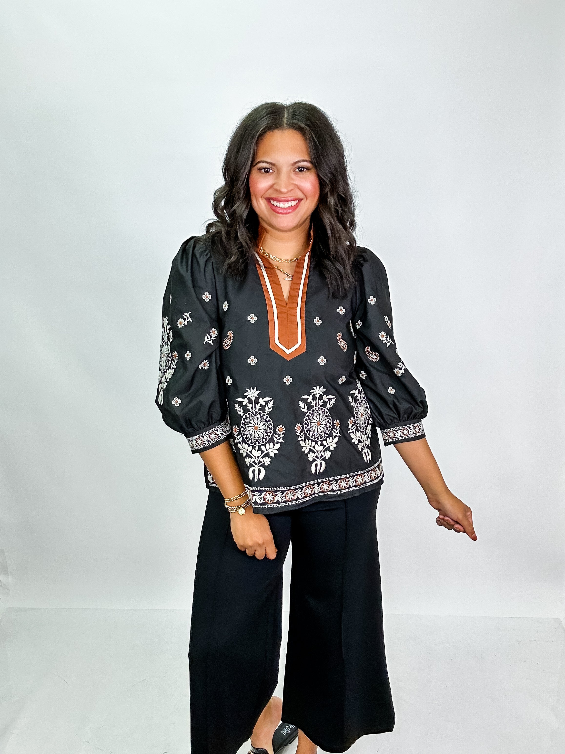 Nora Embroidered Blouse