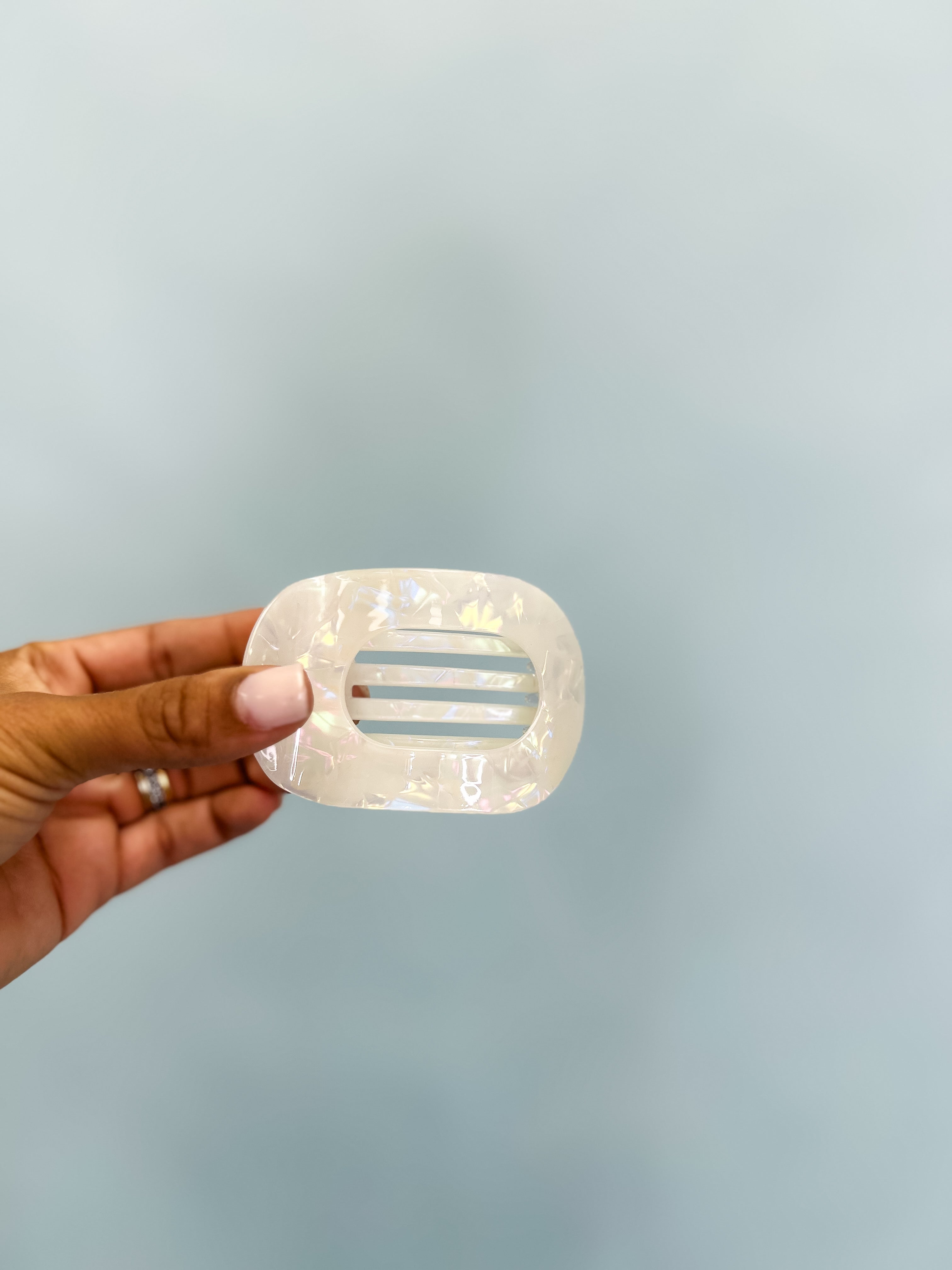 Fawn Iridescent Claw Clip