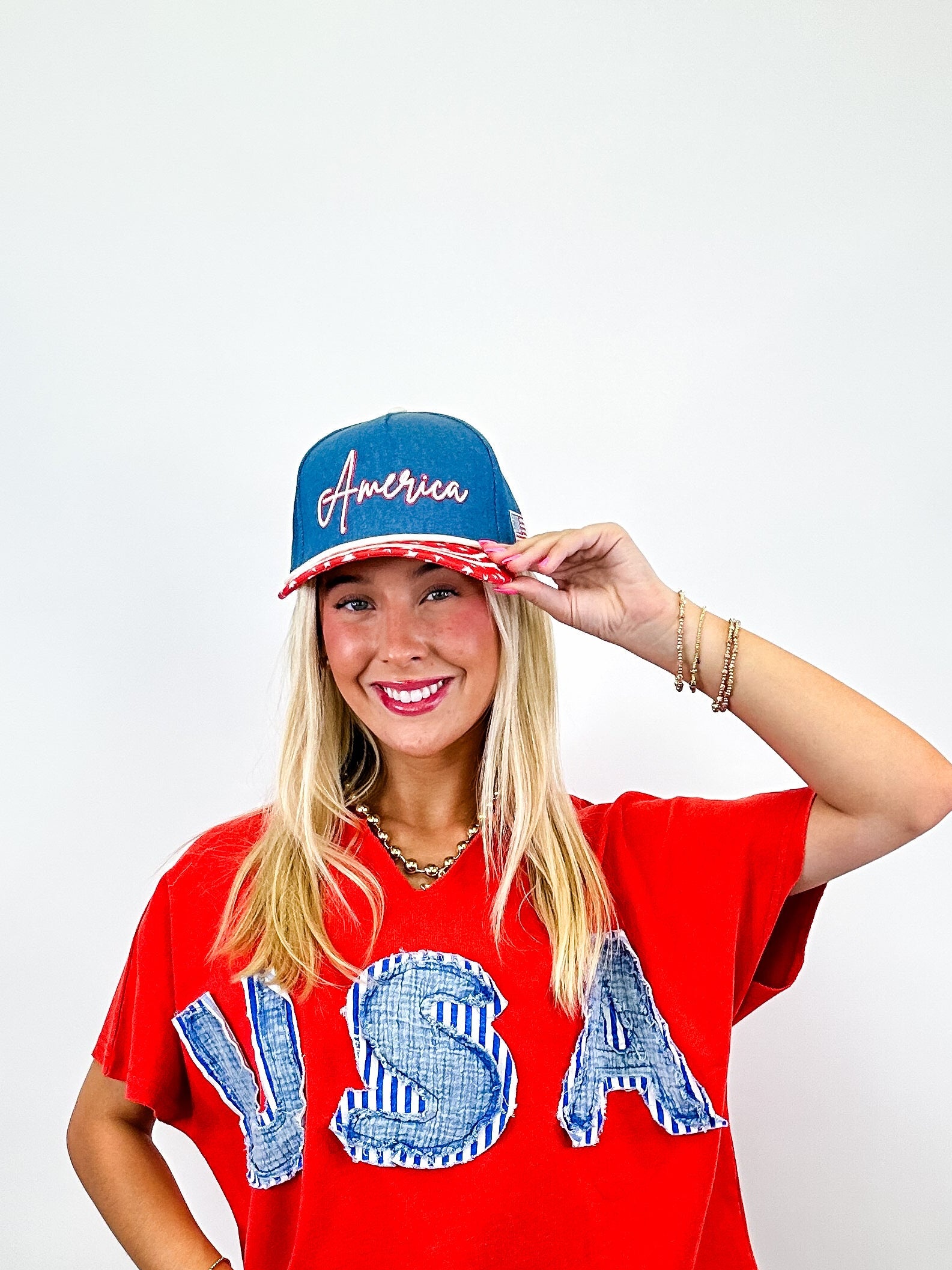 “America” Embroidered Trucker Hat