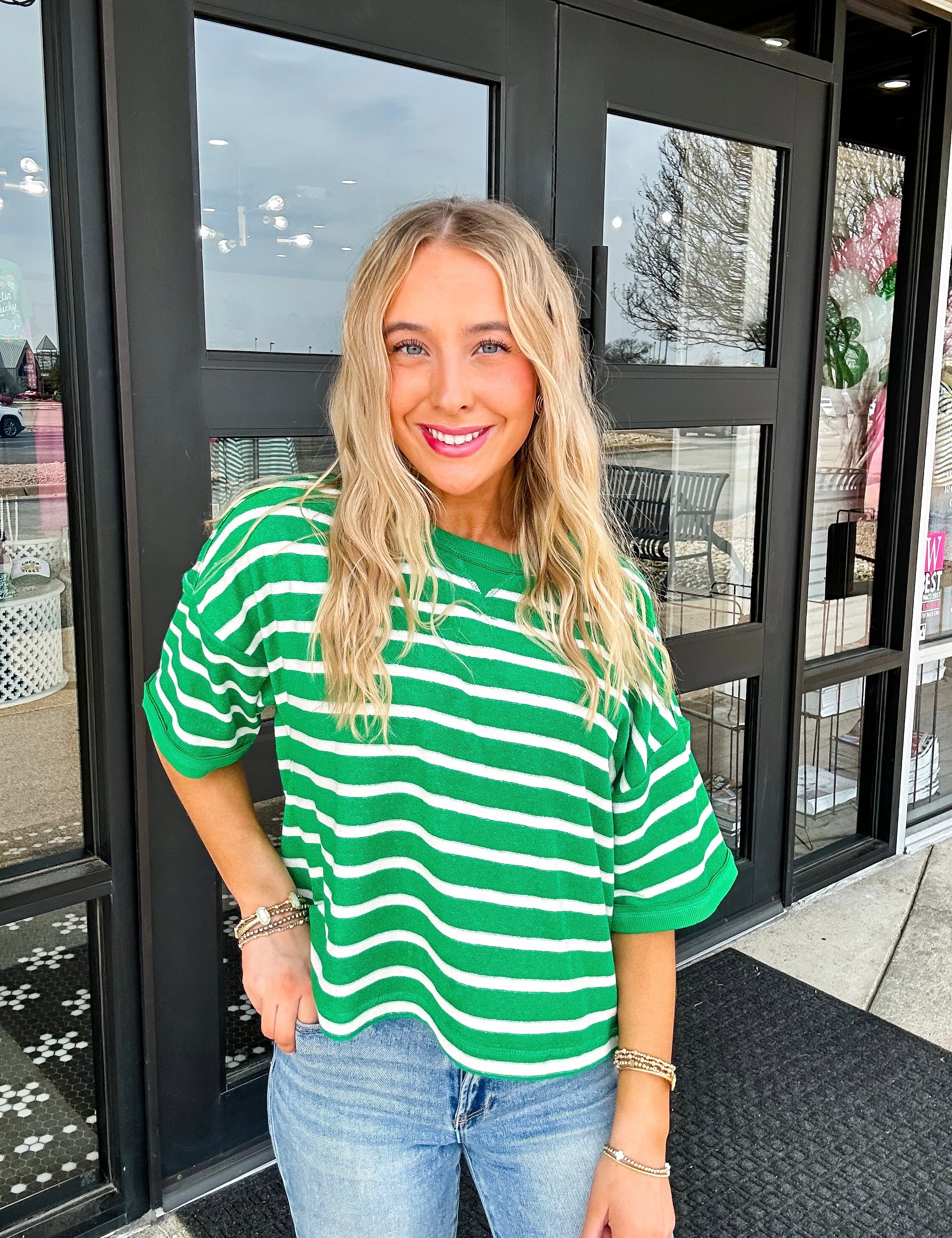 Off Duty Striped Top