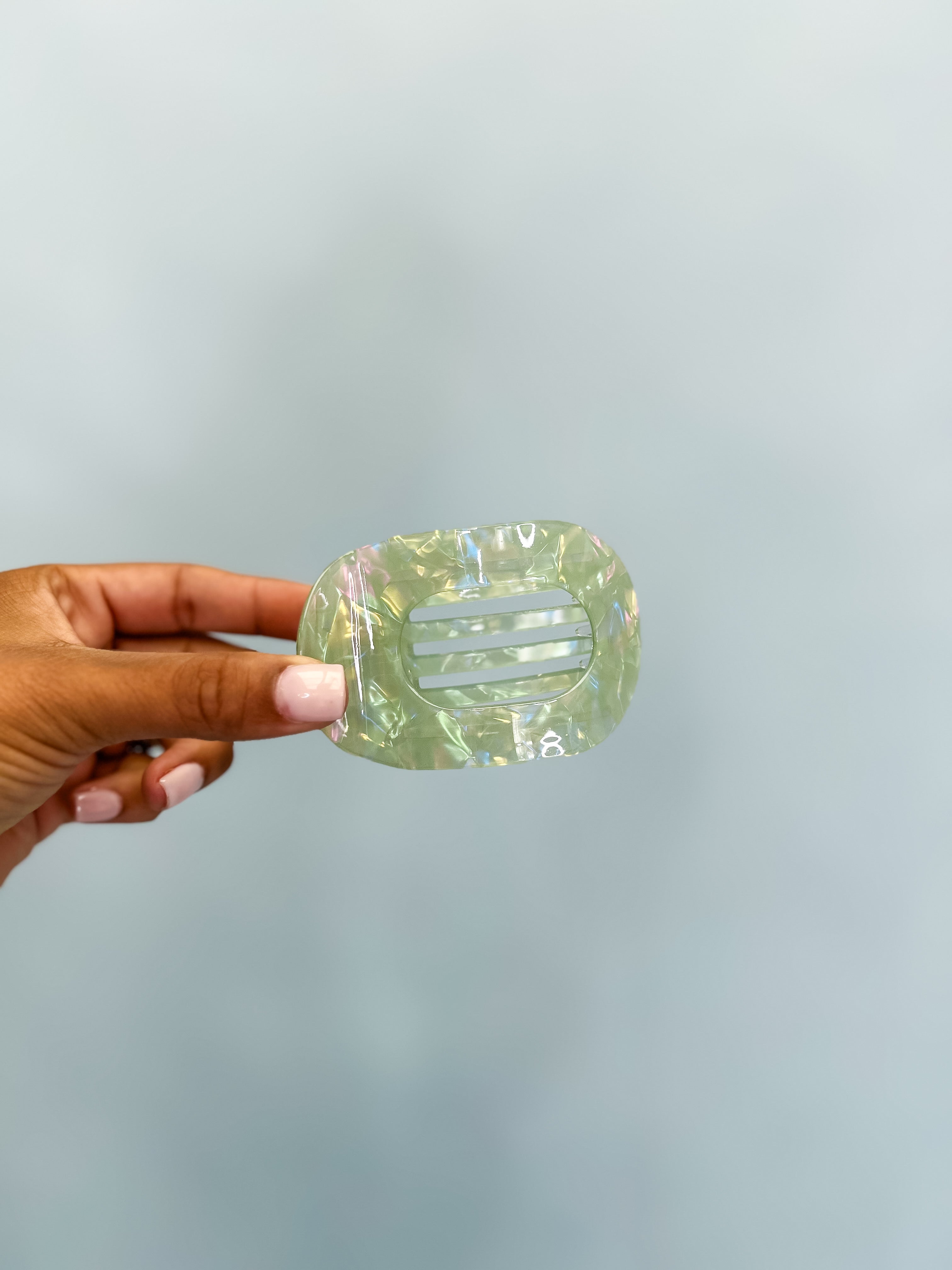 Fawn Iridescent Claw Clip