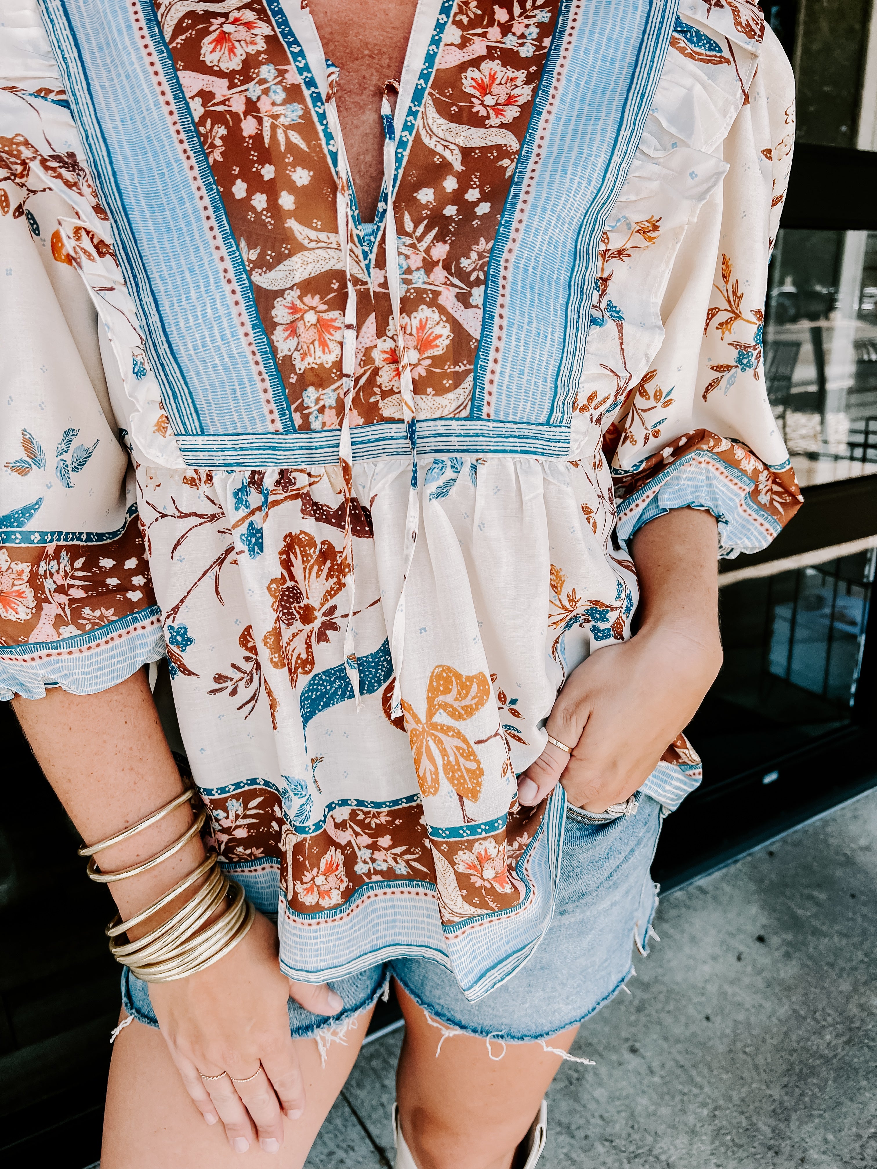 Floral Boho Blouse