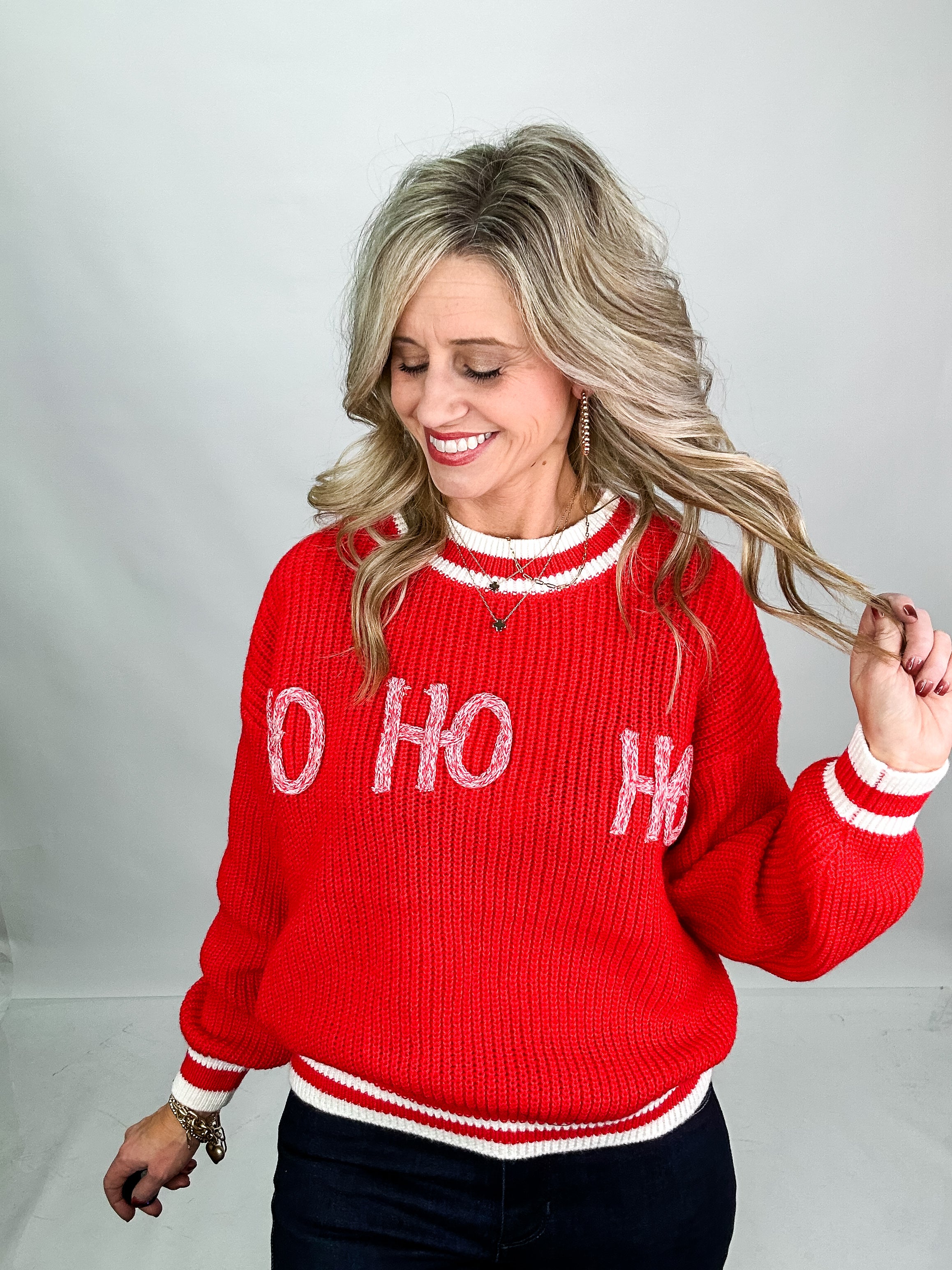 Ho Ho Holiday Knit Sweater