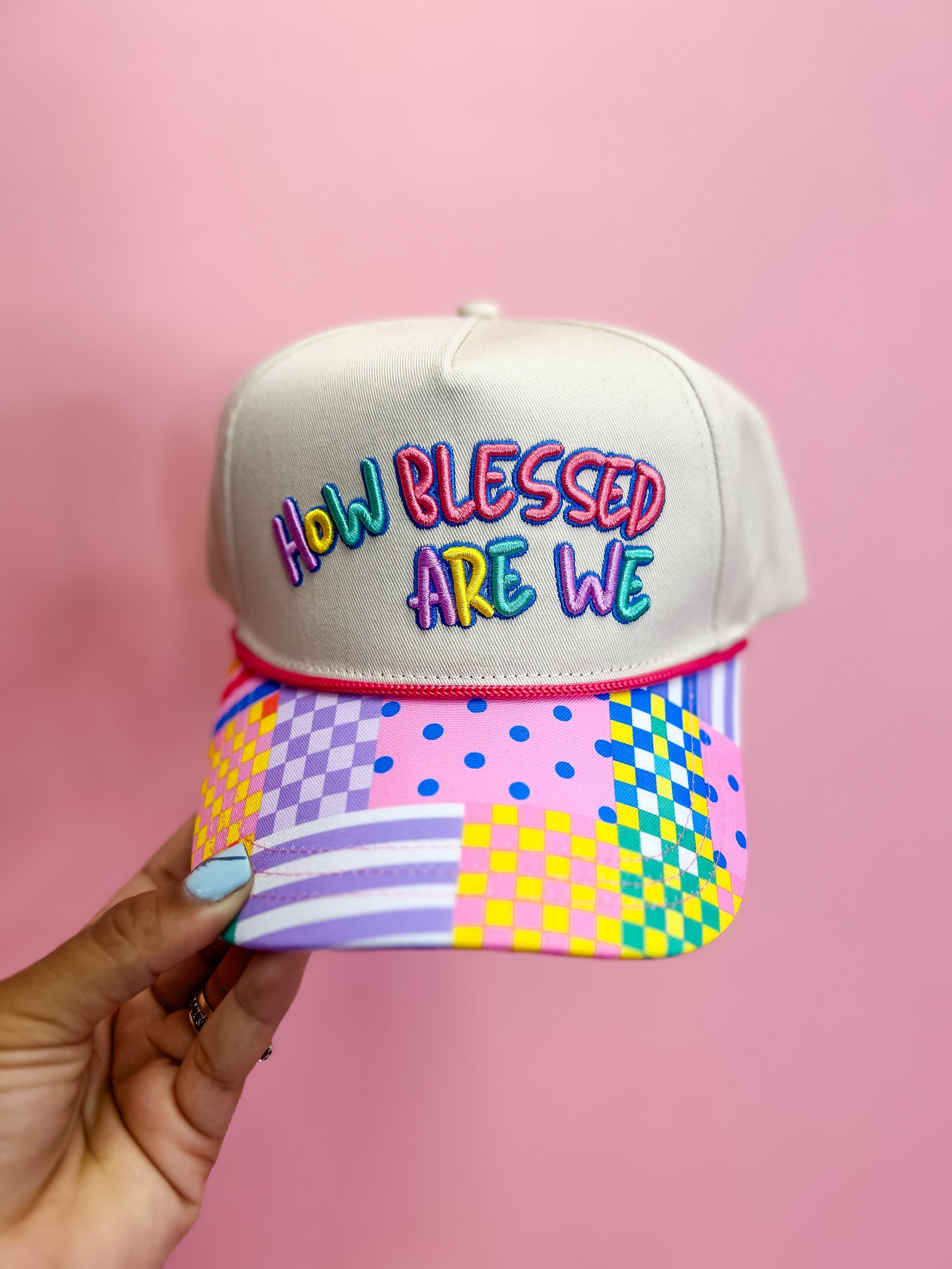“How Blessed” Embroidered Trucker Hat