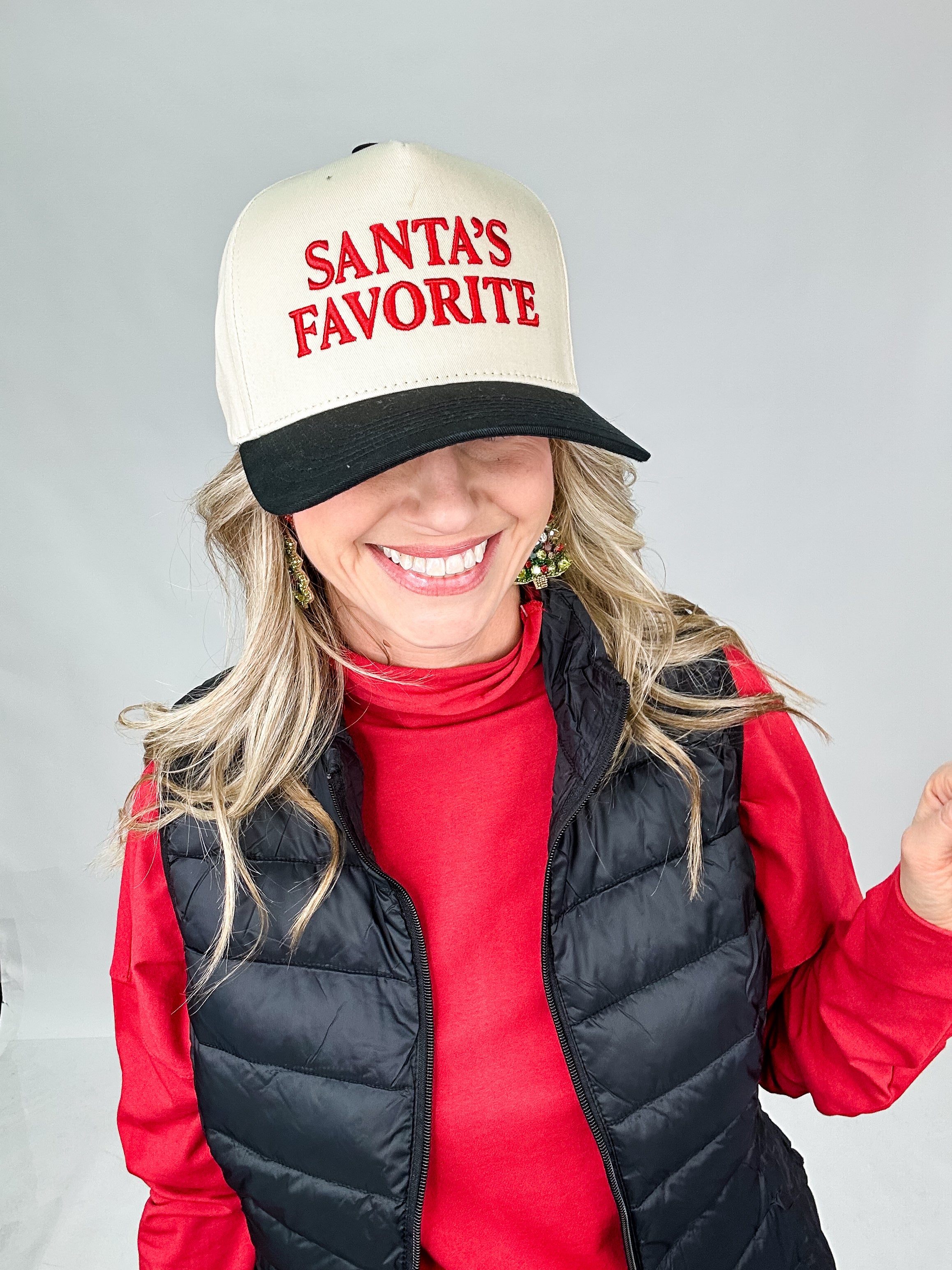 ‘Santa’s Favorite' Embroidered Trucker Hat