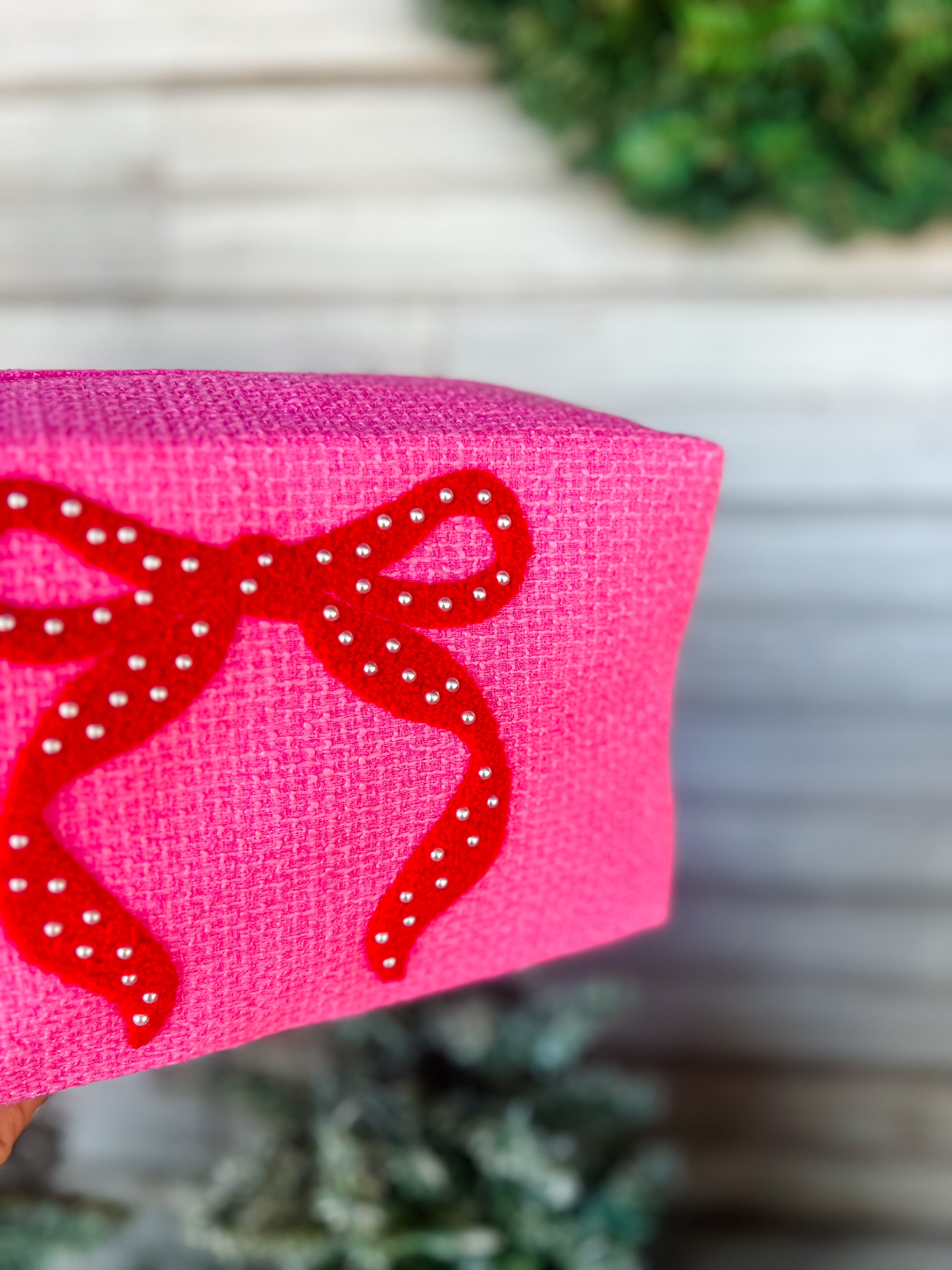 Mara Large Bow Zip Pouch