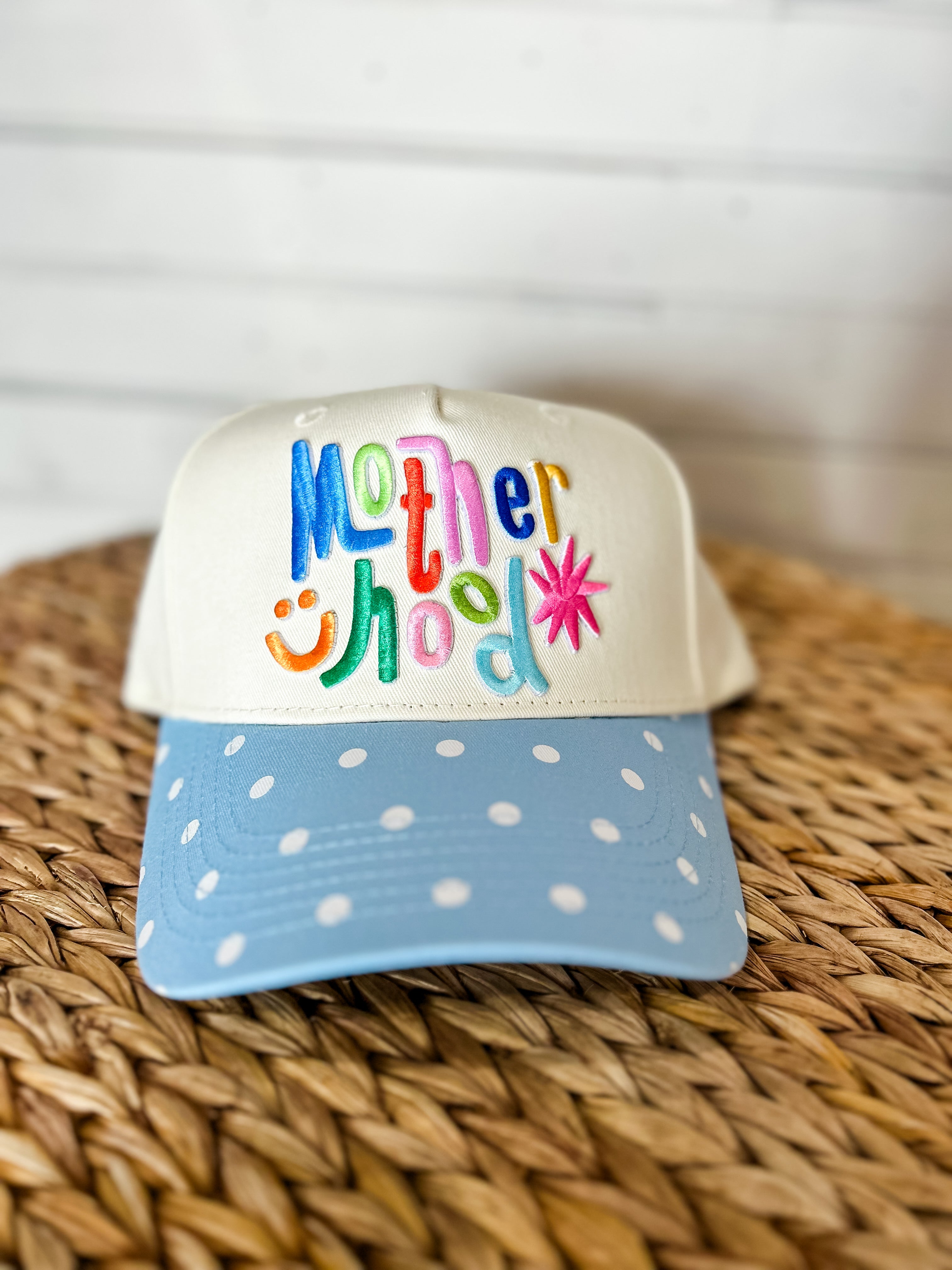 “Motherhood” Embroidered Trucker Hat