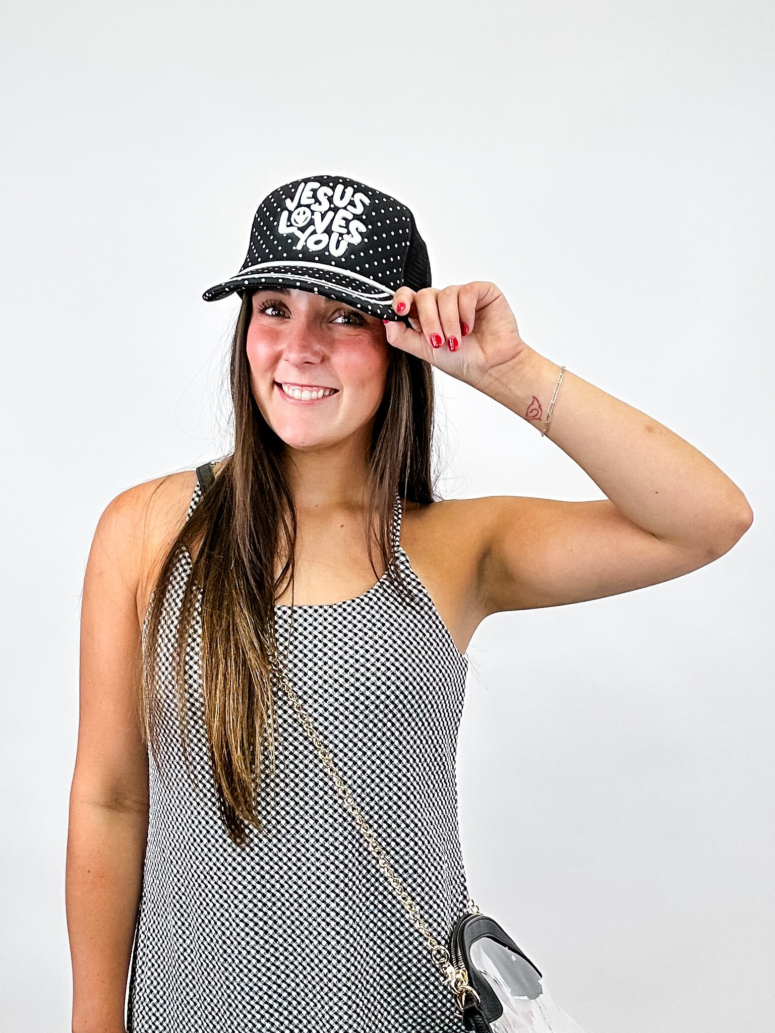 "Jesus Love You” Embroidered Trucker Hat