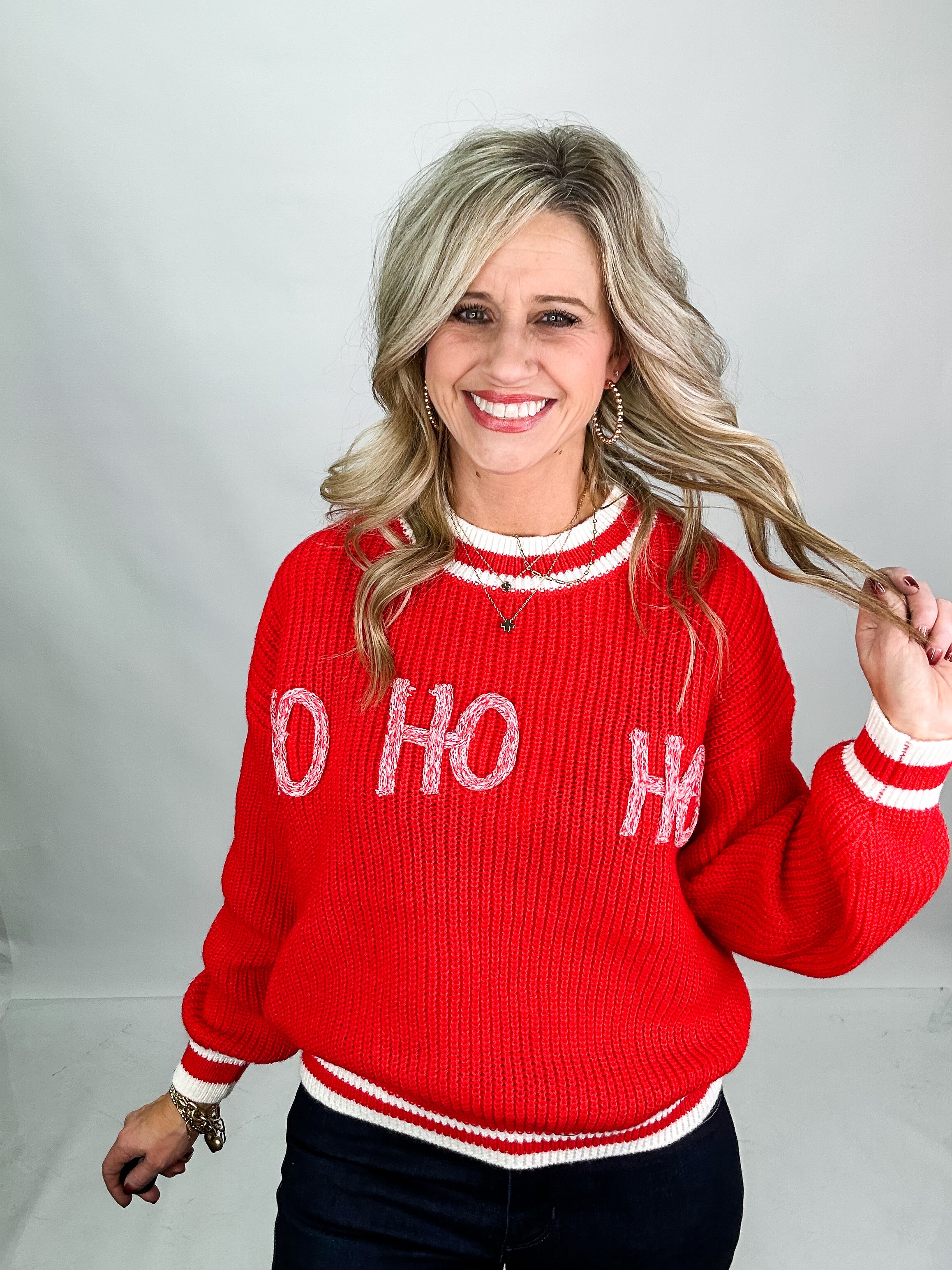 Ho Ho Holiday Knit Sweater