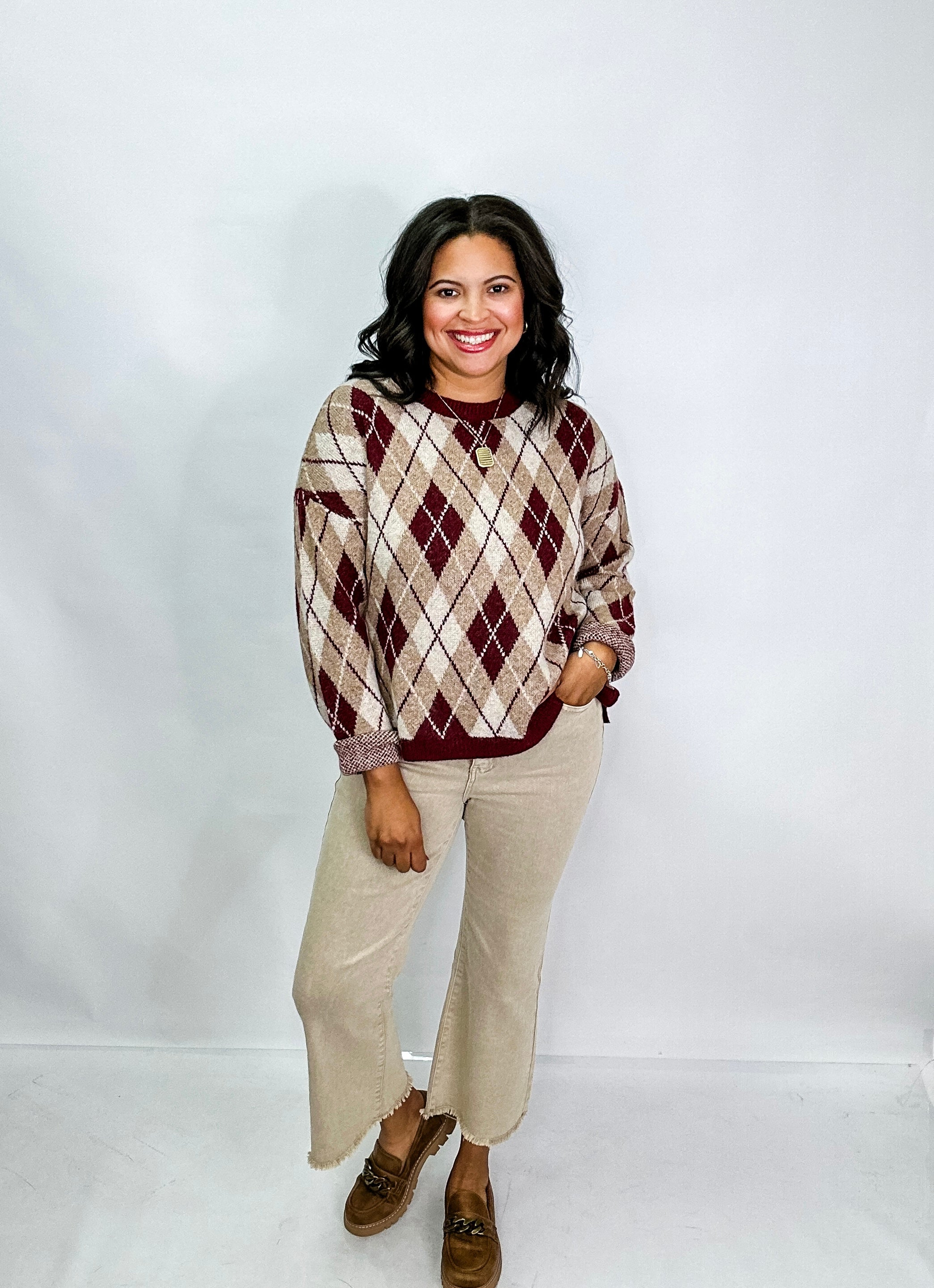 Cranberry Charm Sweater