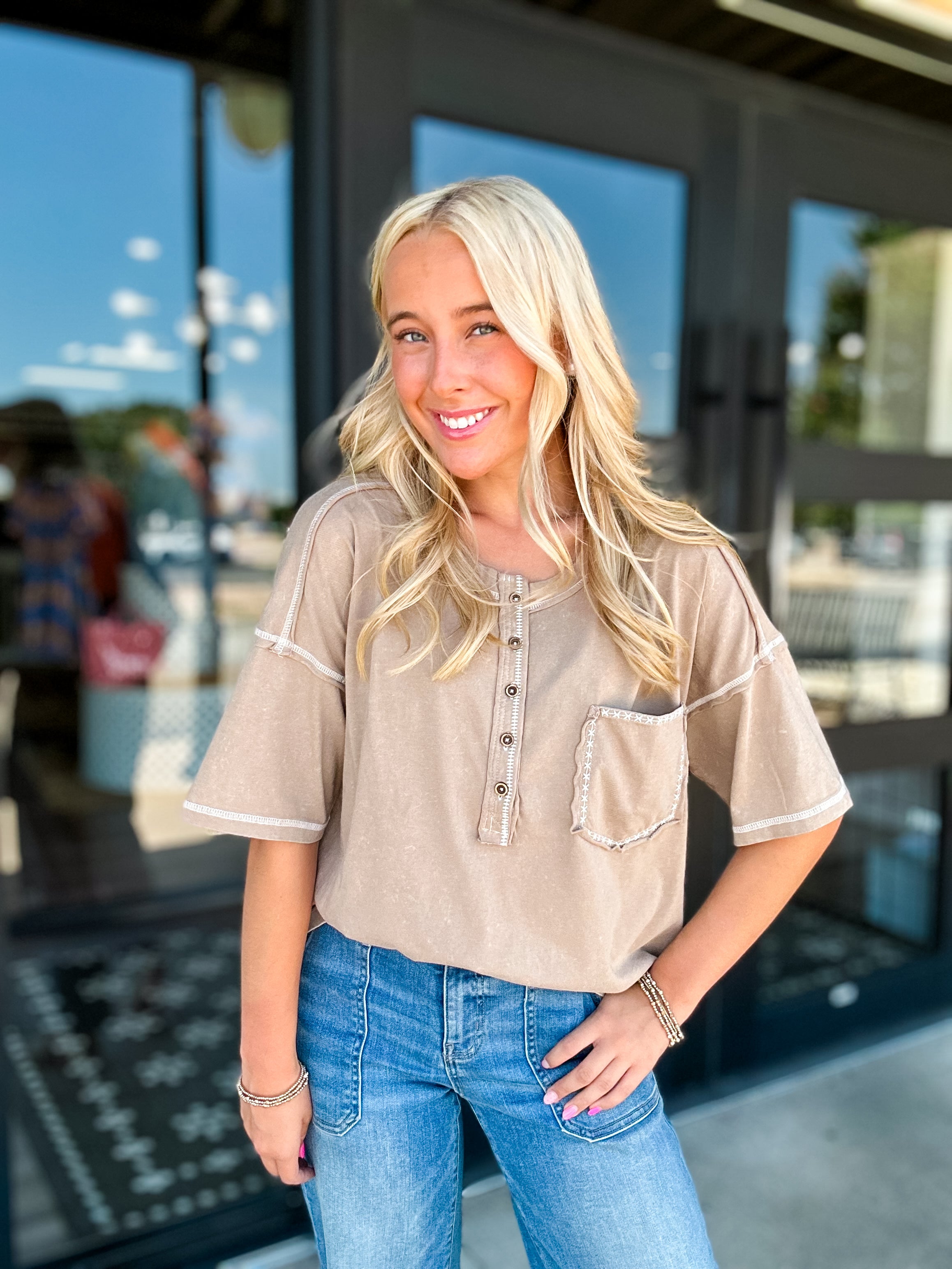 Canyon Stitch Top
