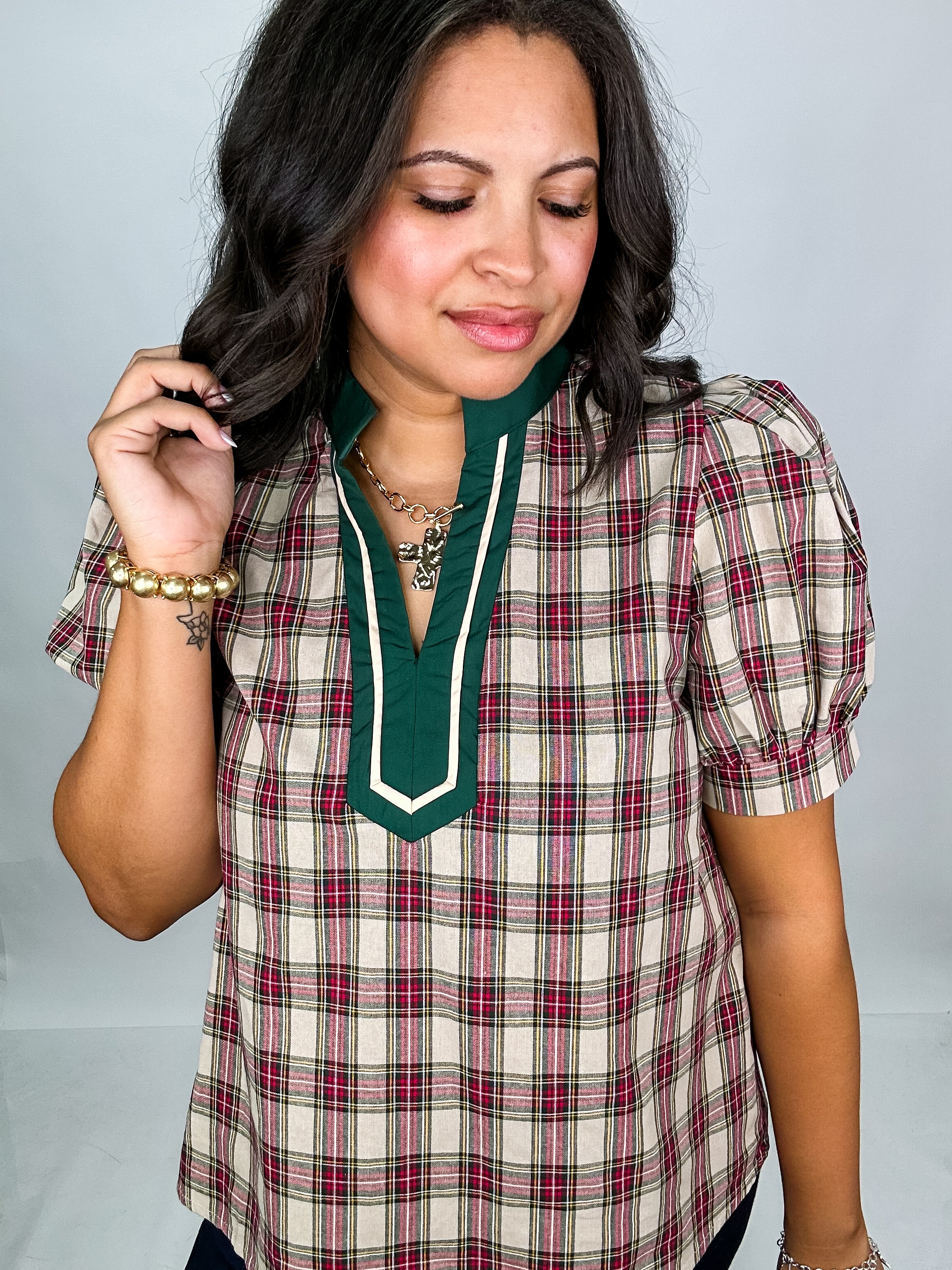 Pinecrest Plaid Top