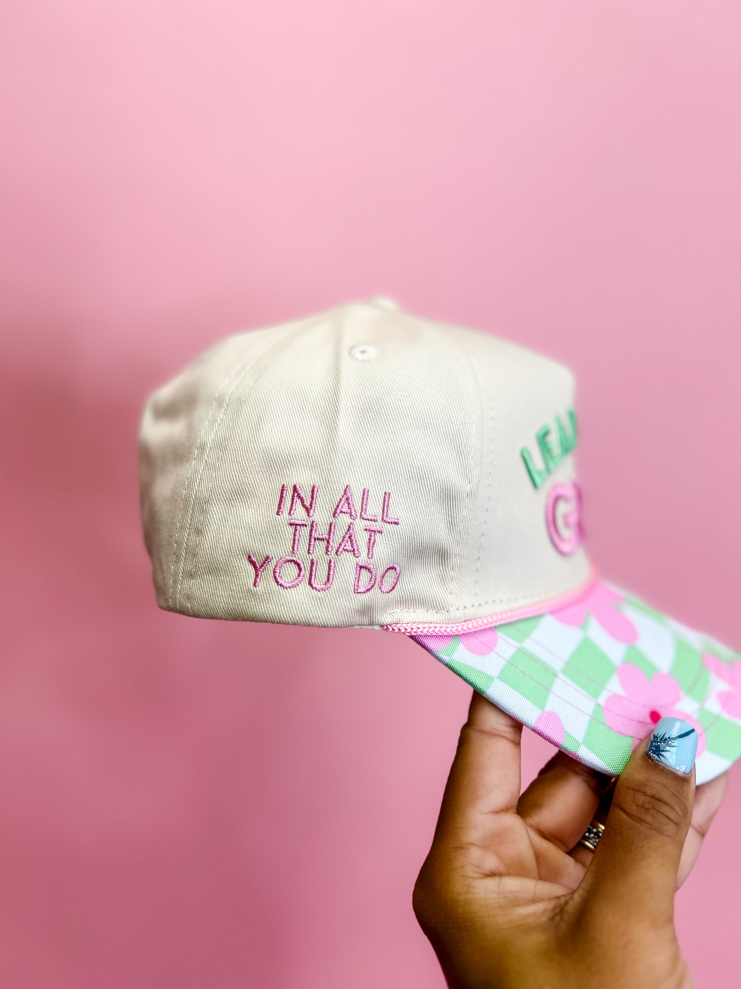 “Lead with Grace” Embroidered Trucker Hat