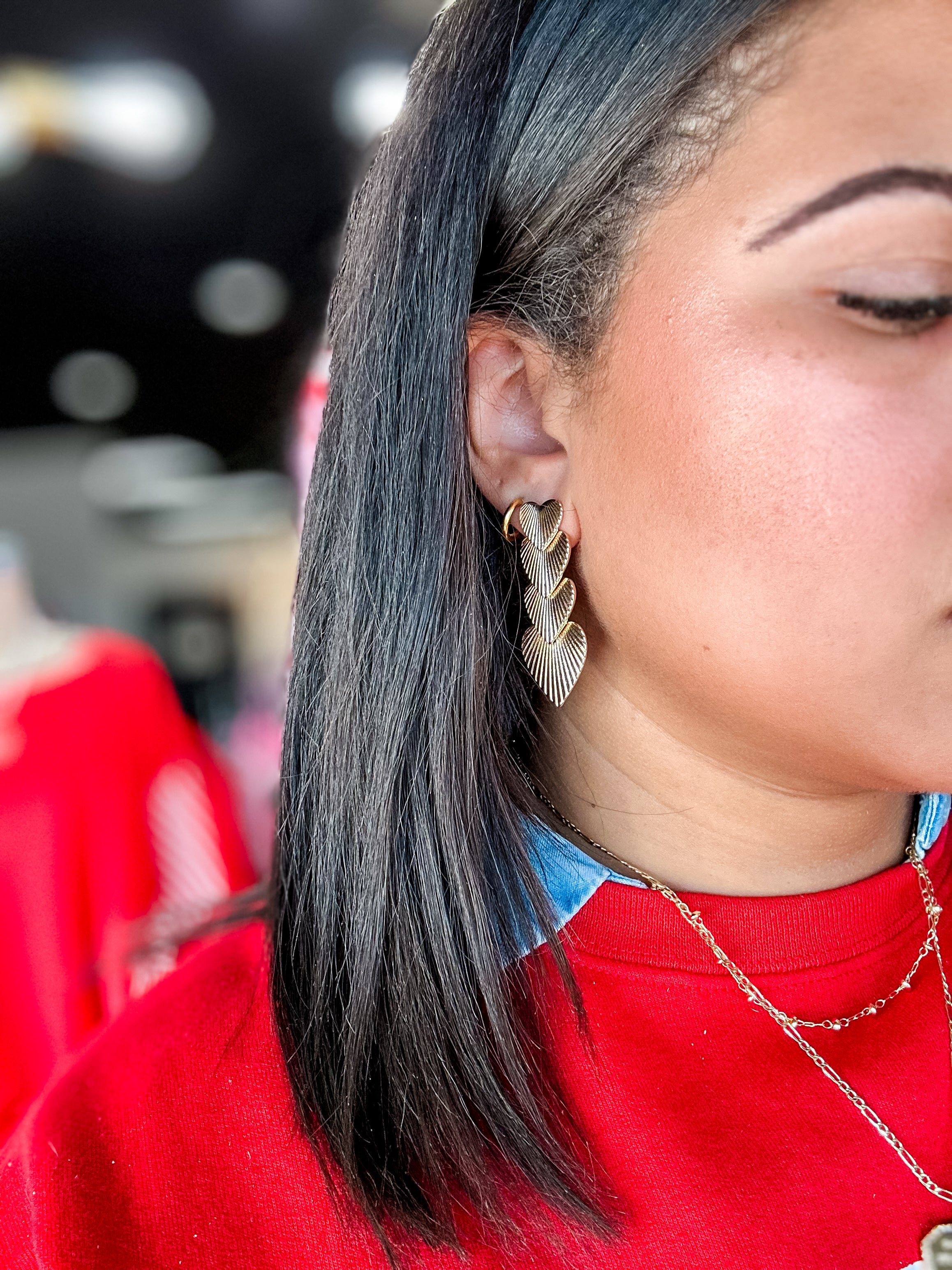Layered Love Gold Earrings