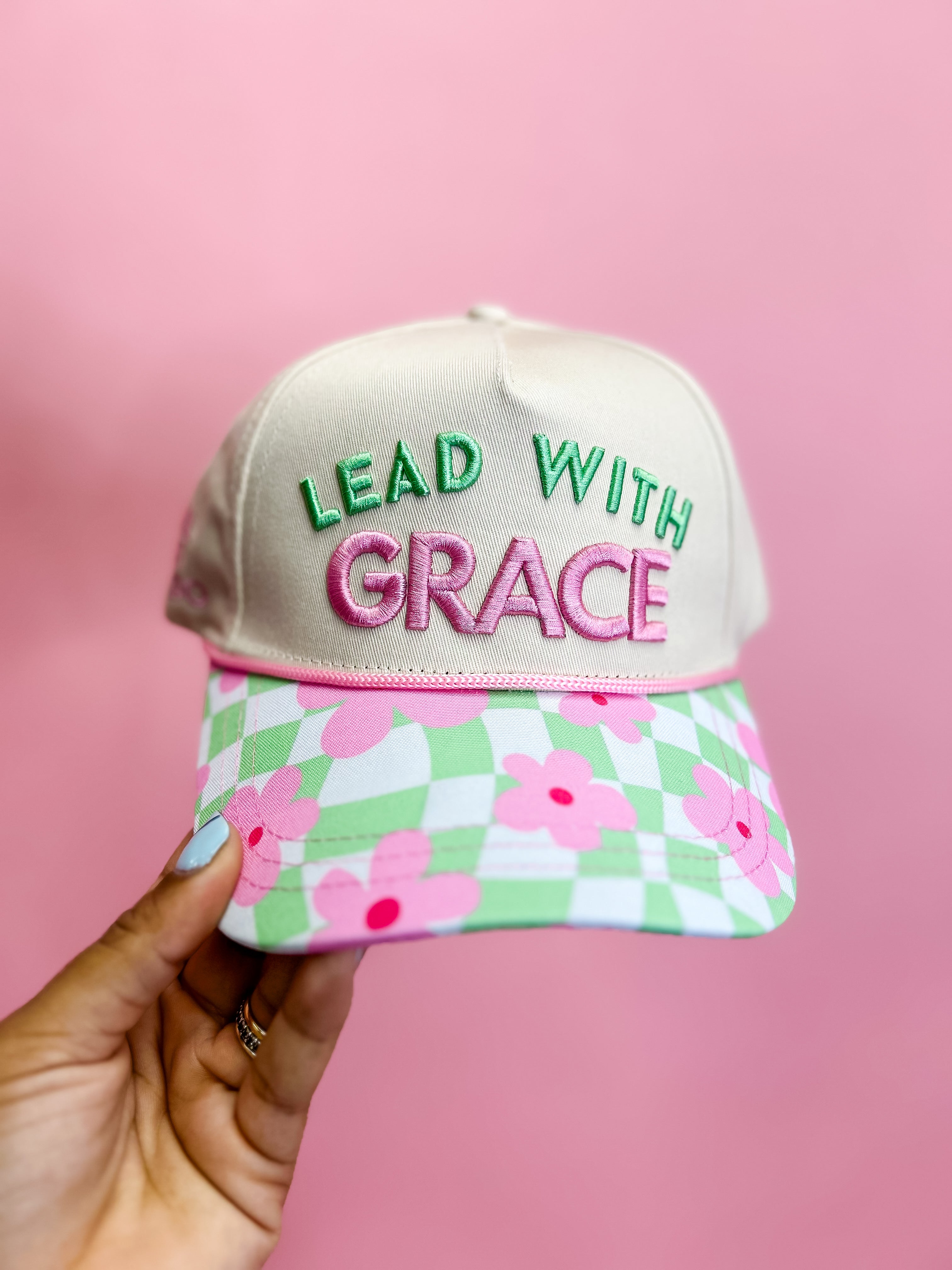 “Lead with Grace” Embroidered Trucker Hat