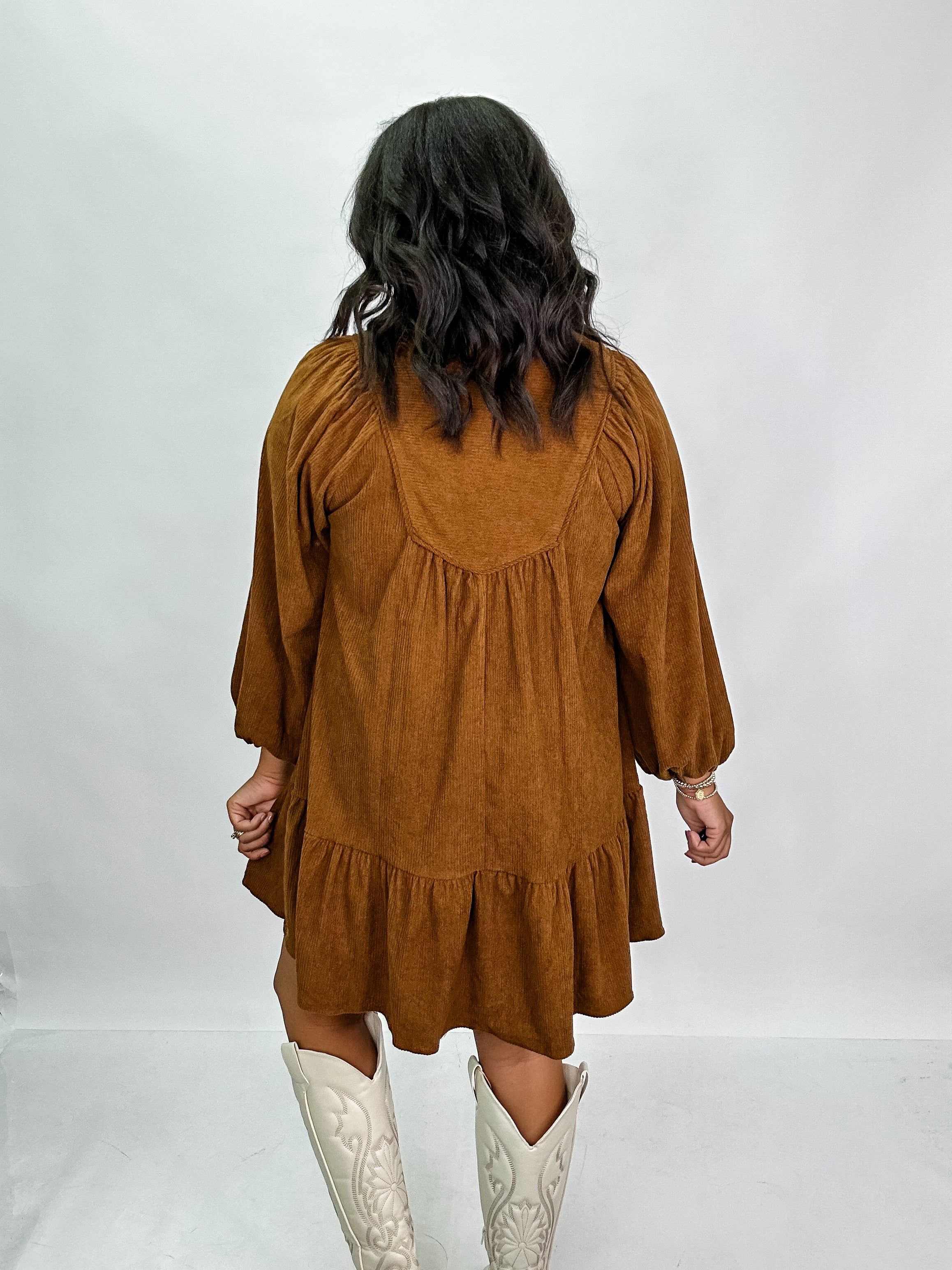 Chestnut Cord Dress