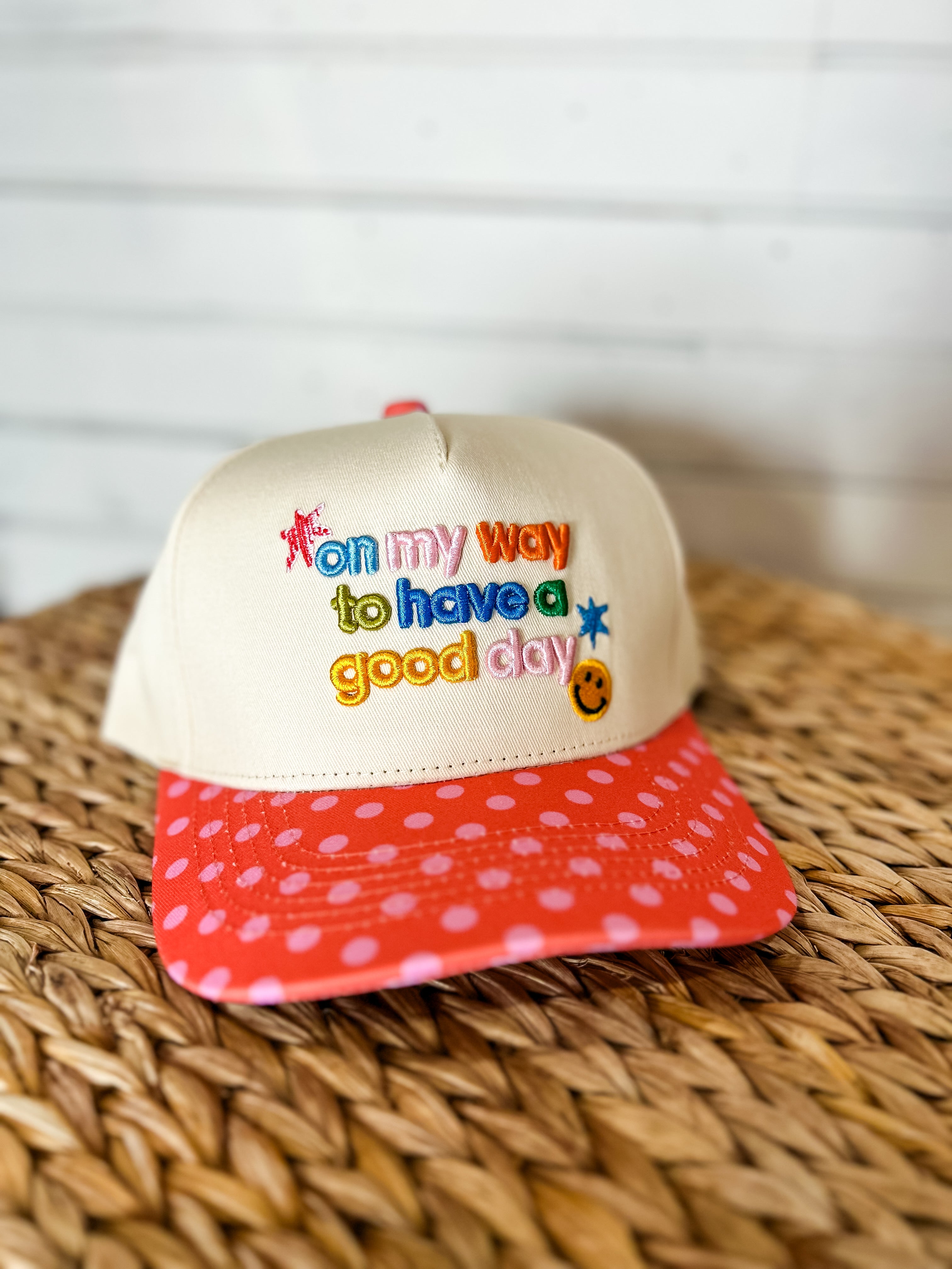 “Good Day” Embroidered Trucker Hat