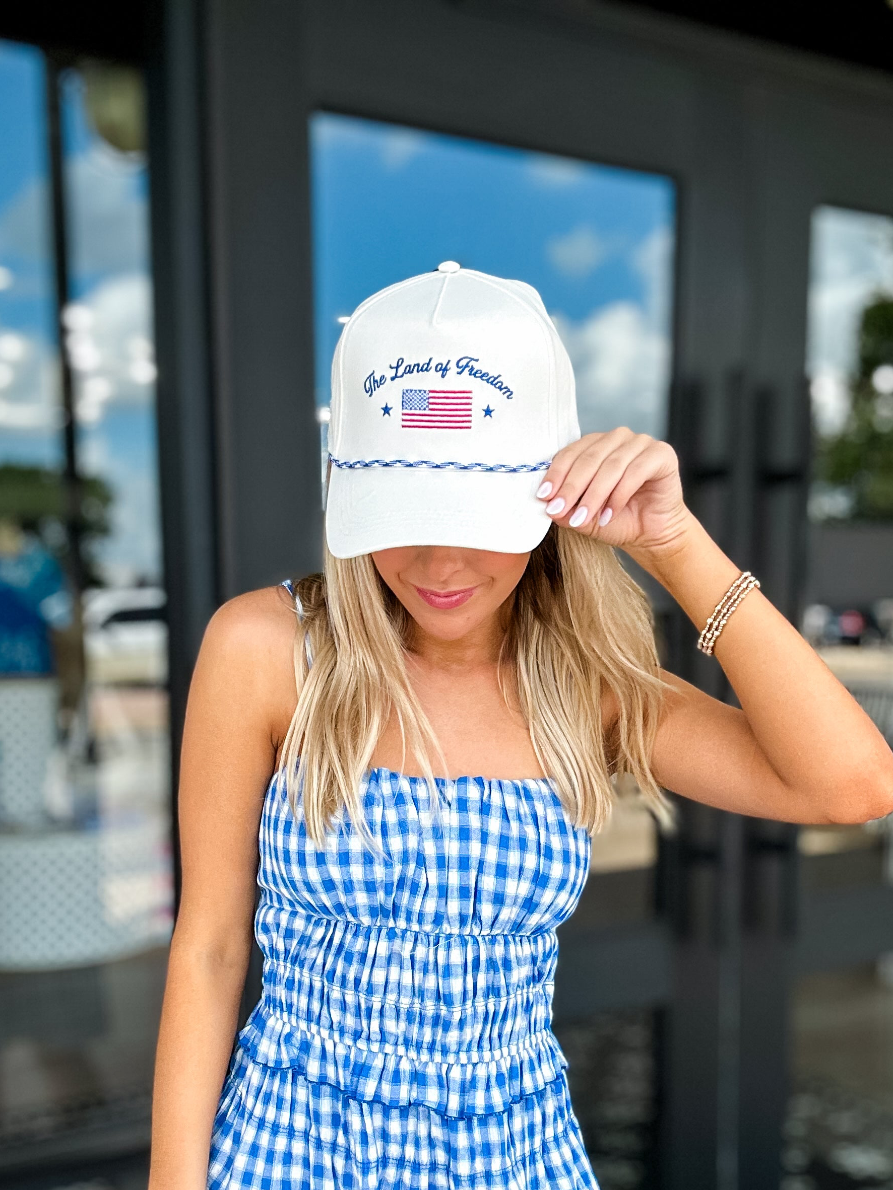 'Freedom' Embroidered Trucker Hat