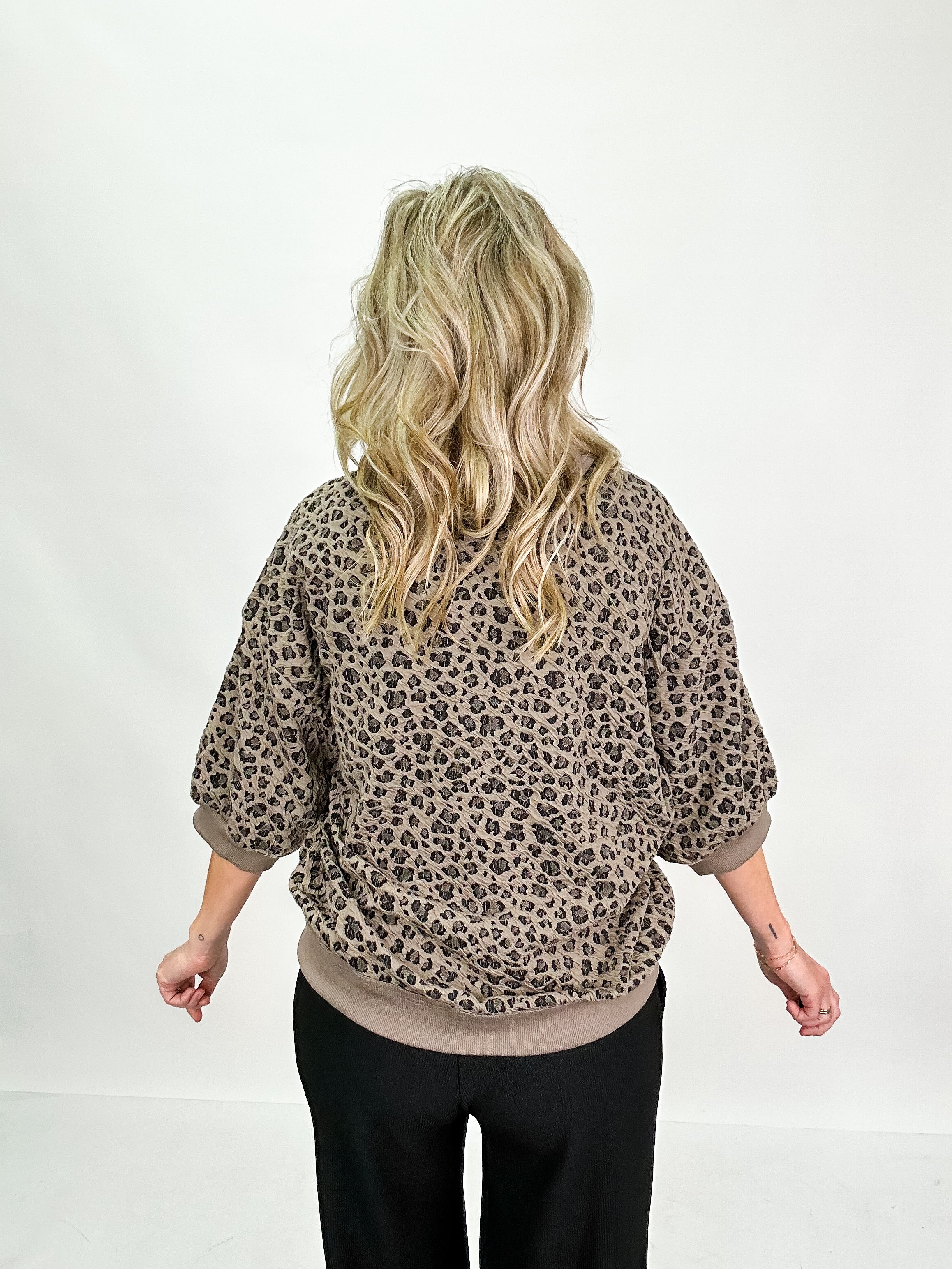 Remi Animal Knit Top