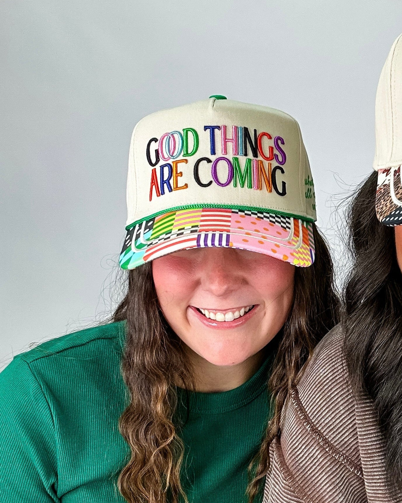 'Good Things' Embroidered Trucker Hat