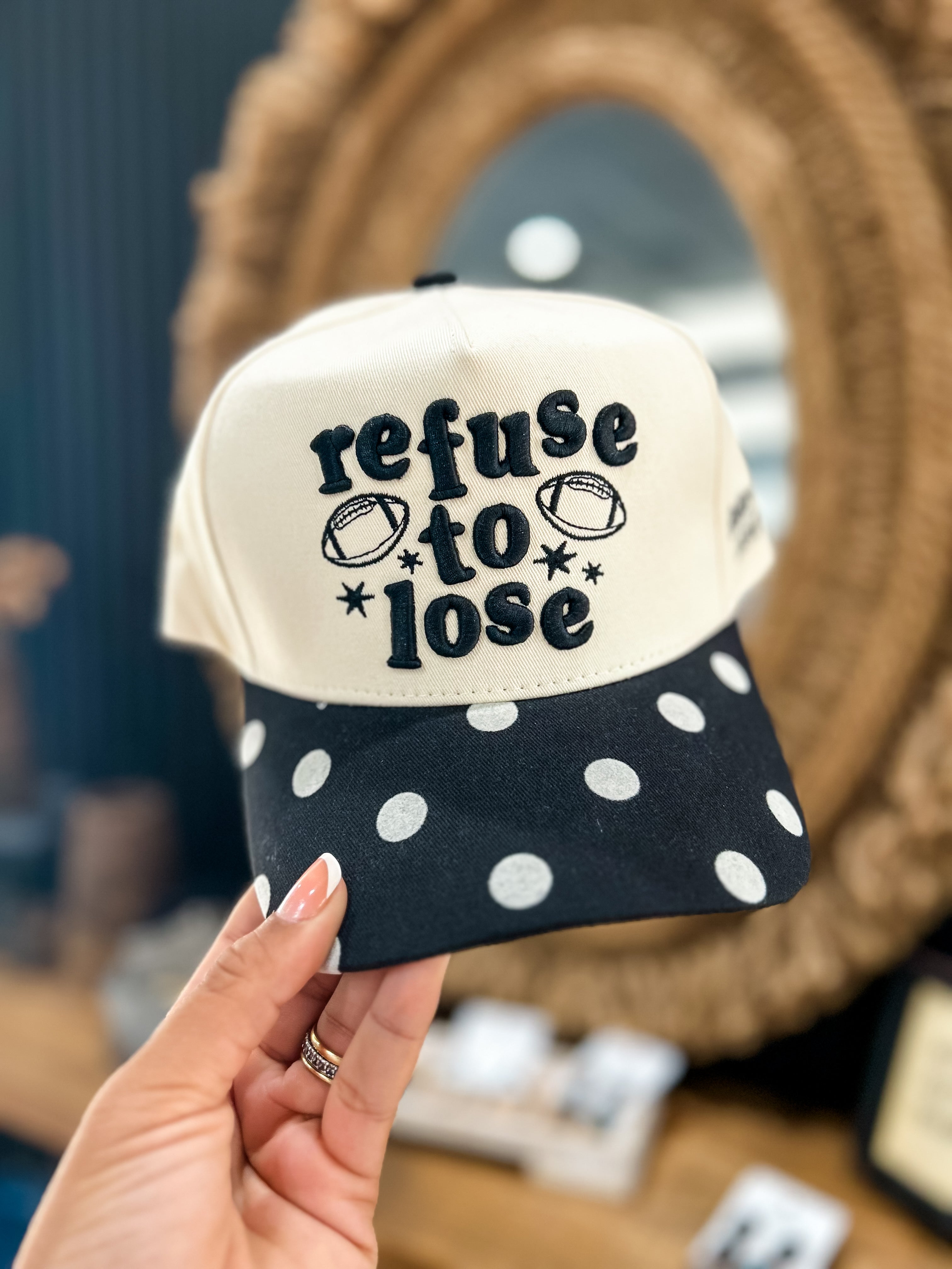 'Refuse to Lose' Embroidered Trucker Hat