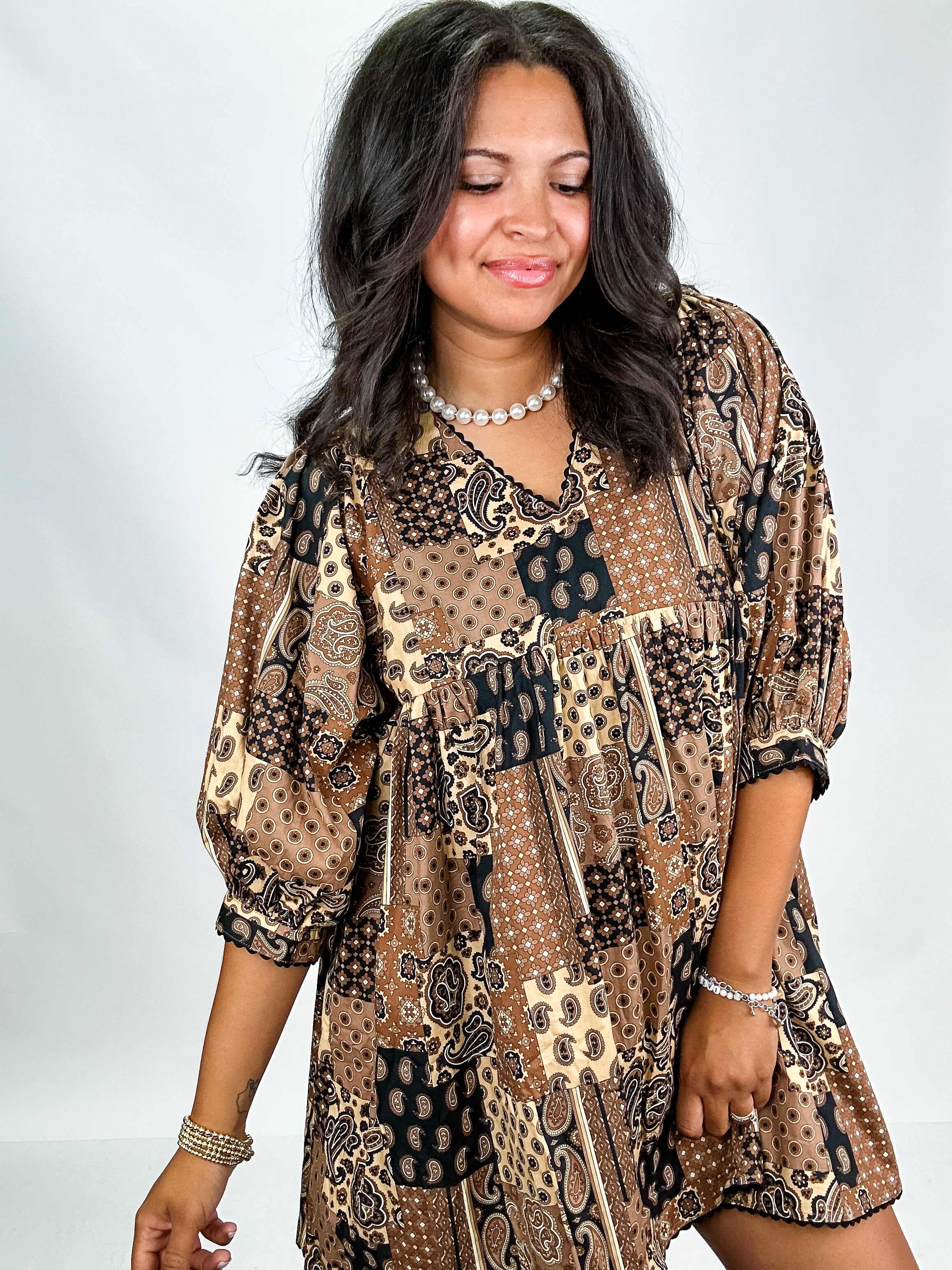 Paisley Patchwork Dress