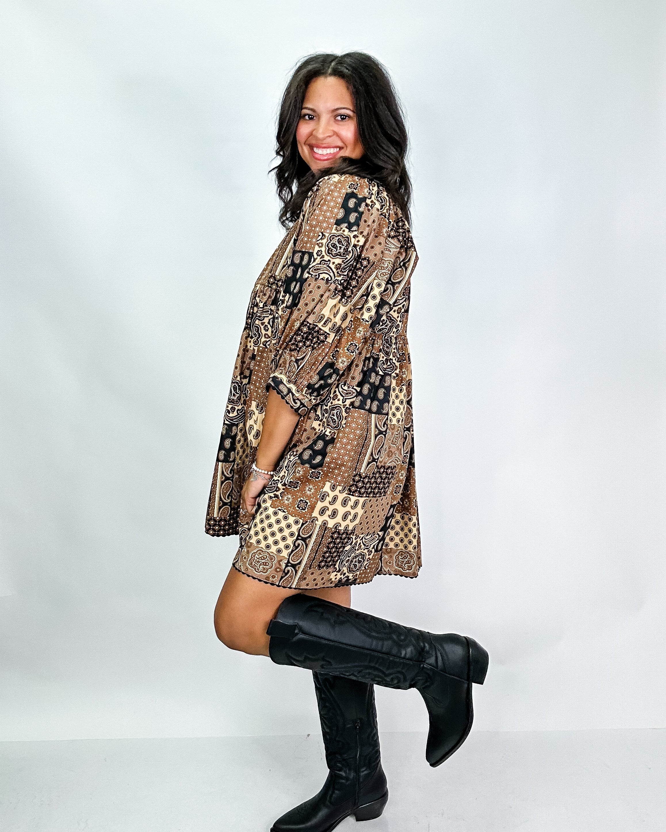 Paisley Patchwork Dress